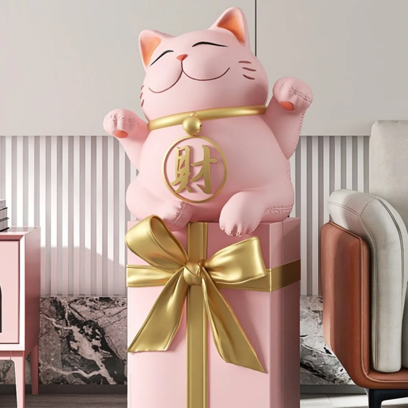 Китайский кот на подарочной коробке LaLume DK20969-23