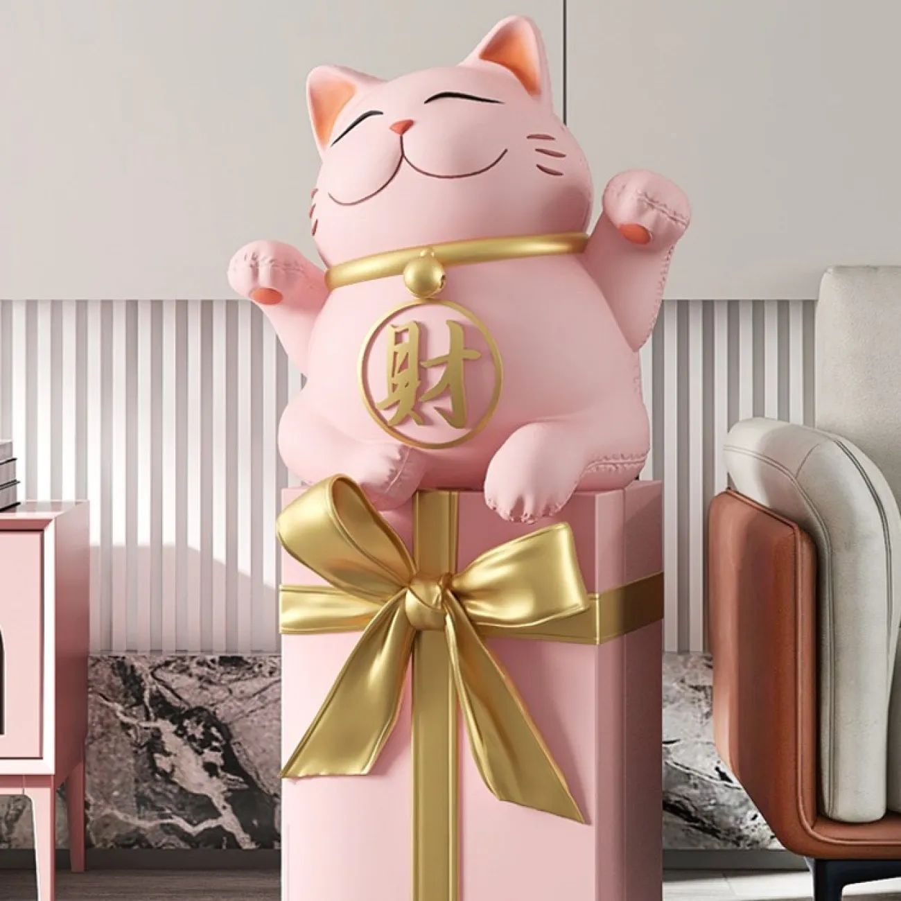 Китайский кот на подарочной коробке LaLume DK20969-23 Китайский кот на подарочной коробке LaLume DK20969-23