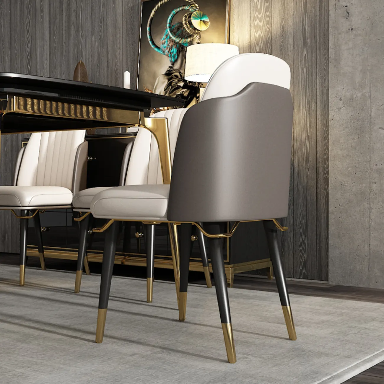 Мягкий кожаный стул для гостиной LaLume MB20975-23 Мягкий кожаный стул для гостиной LaLume MB20975-23