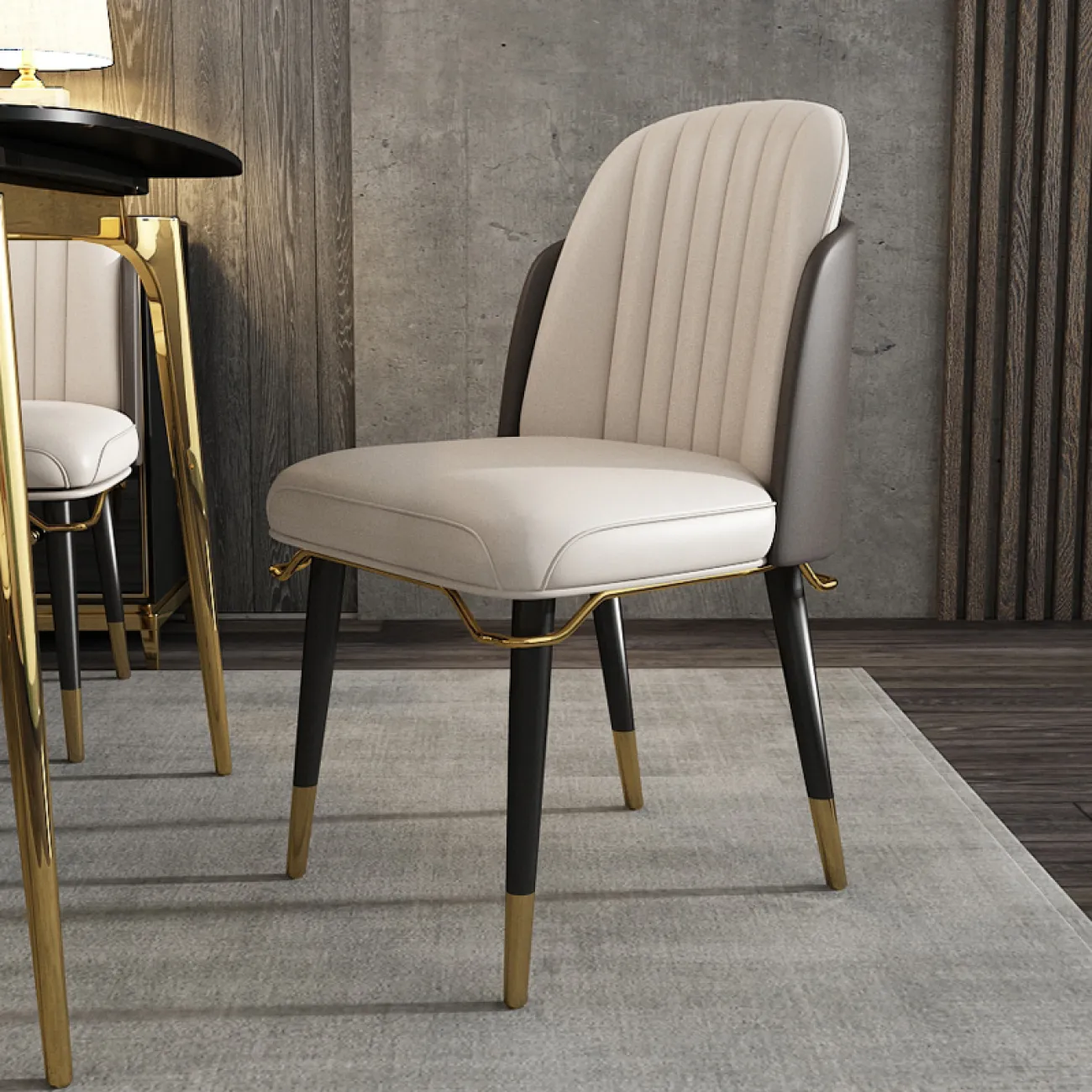 Мягкий кожаный стул для гостиной LaLume MB20975-23 Мягкий кожаный стул для гостиной LaLume MB20975-23