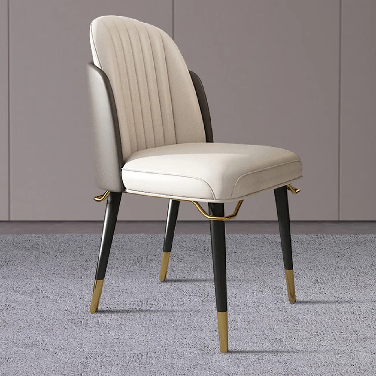 Мягкий кожаный стул для гостиной LaLume MB20975-23 Мягкий кожаный стул для гостиной LaLume MB20975-23