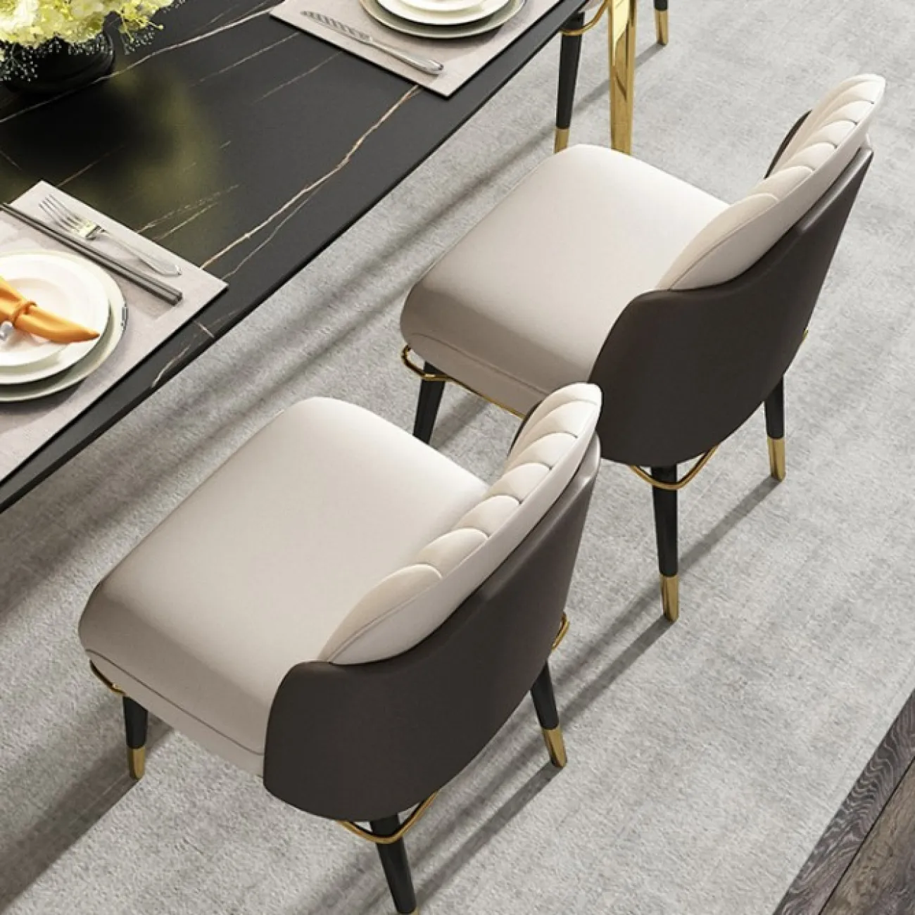 Мягкий кожаный стул для гостиной LaLume MB20975-23 Мягкий кожаный стул для гостиной LaLume MB20975-23