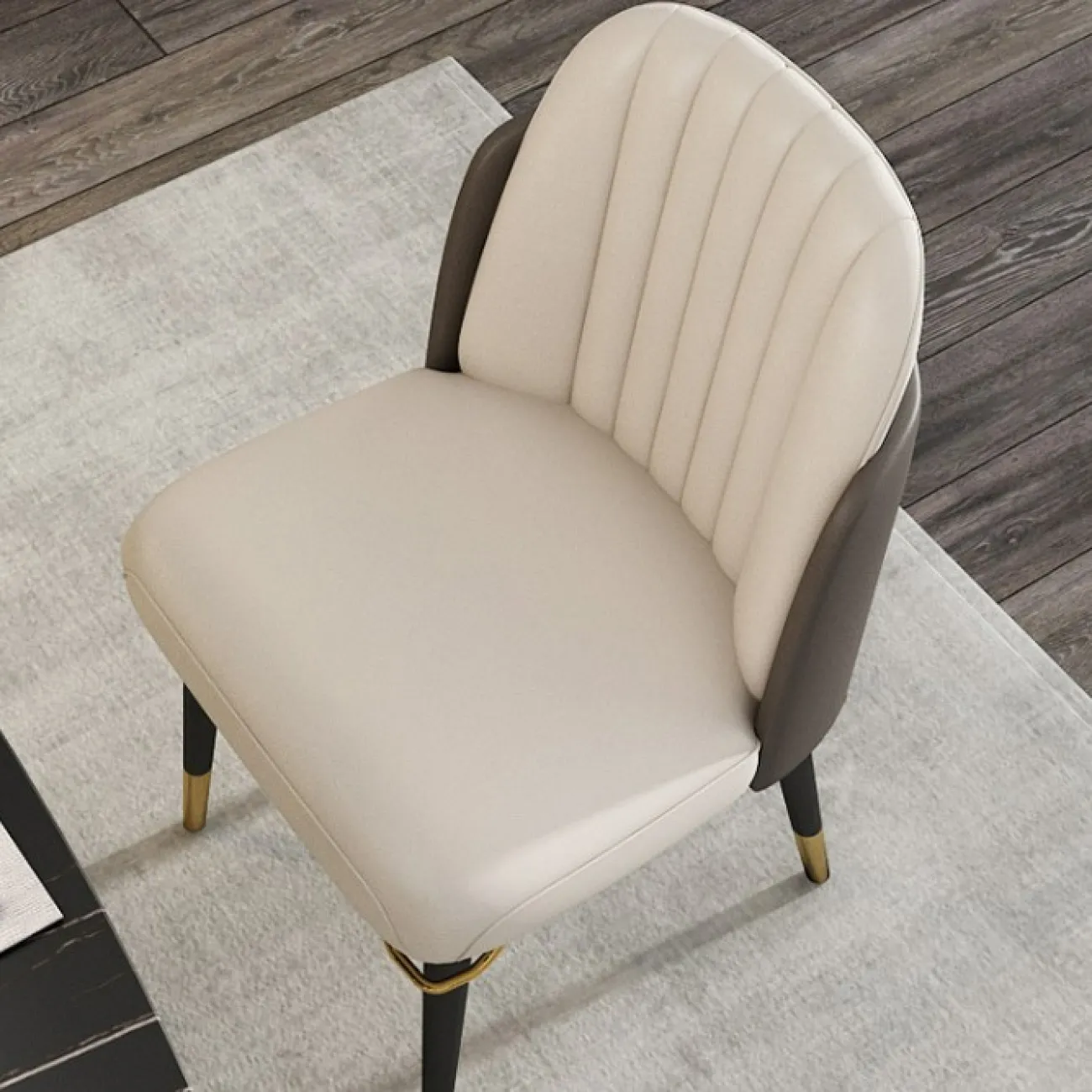 Мягкий кожаный стул для гостиной LaLume MB20975-23 Мягкий кожаный стул для гостиной LaLume MB20975-23