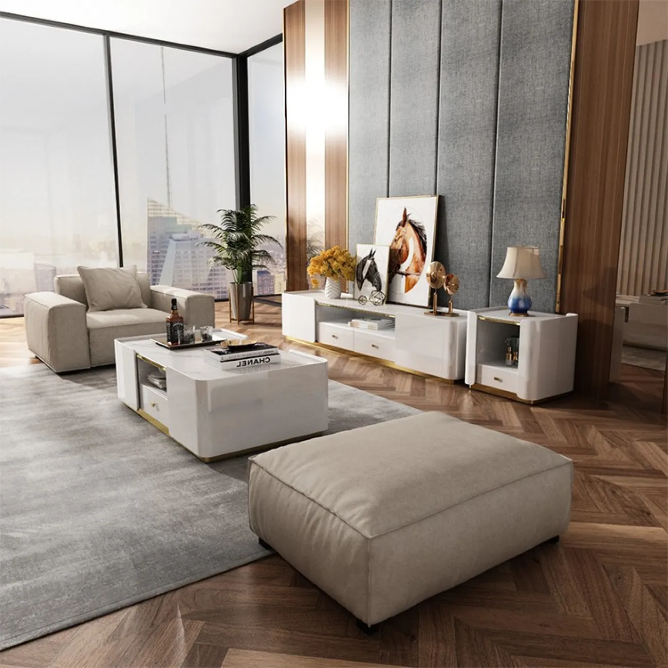 Современный журнальный стол для гостиной LaLume MB20977-23 Современный журнальный стол для гостиной LaLume MB20977-23