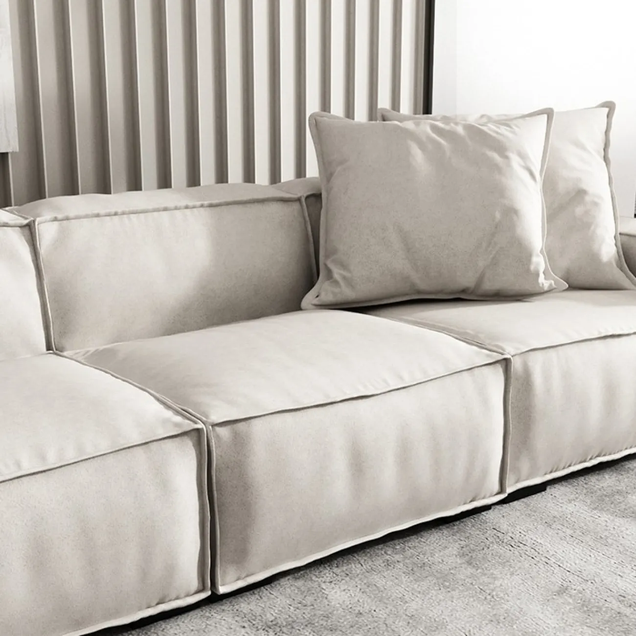 Мягкий тканевый диван для гостиной LaLume MB20978-23