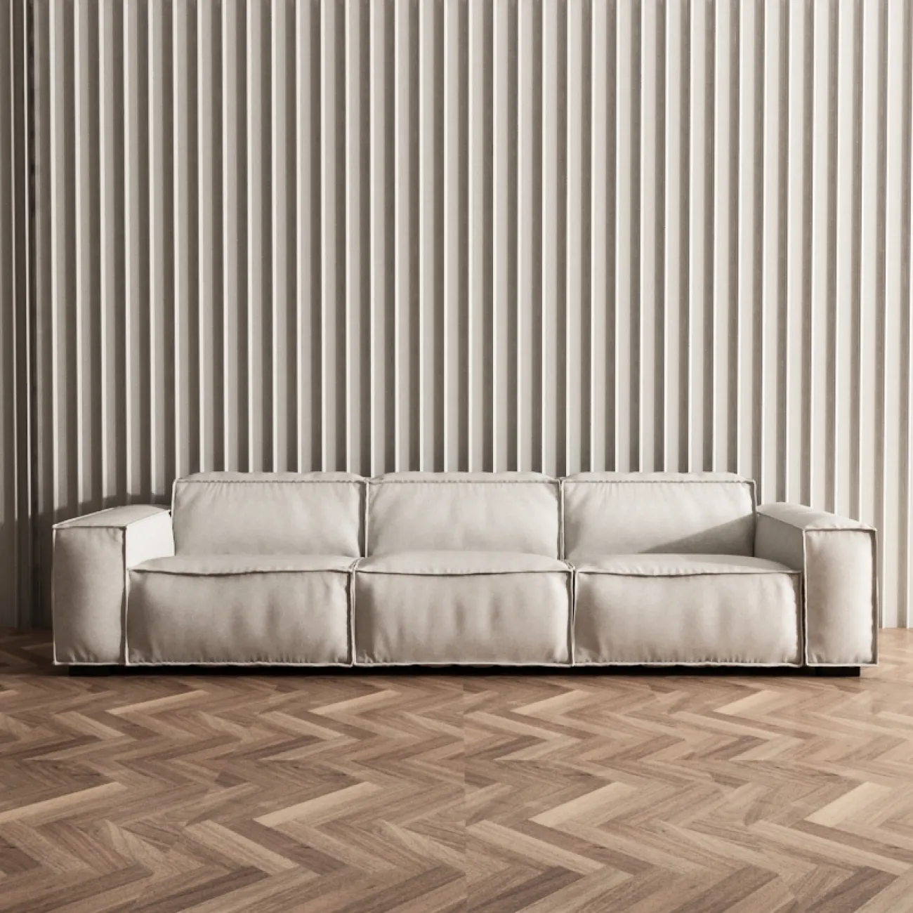 Мягкий тканевый диван для гостиной LaLume MB20978-23