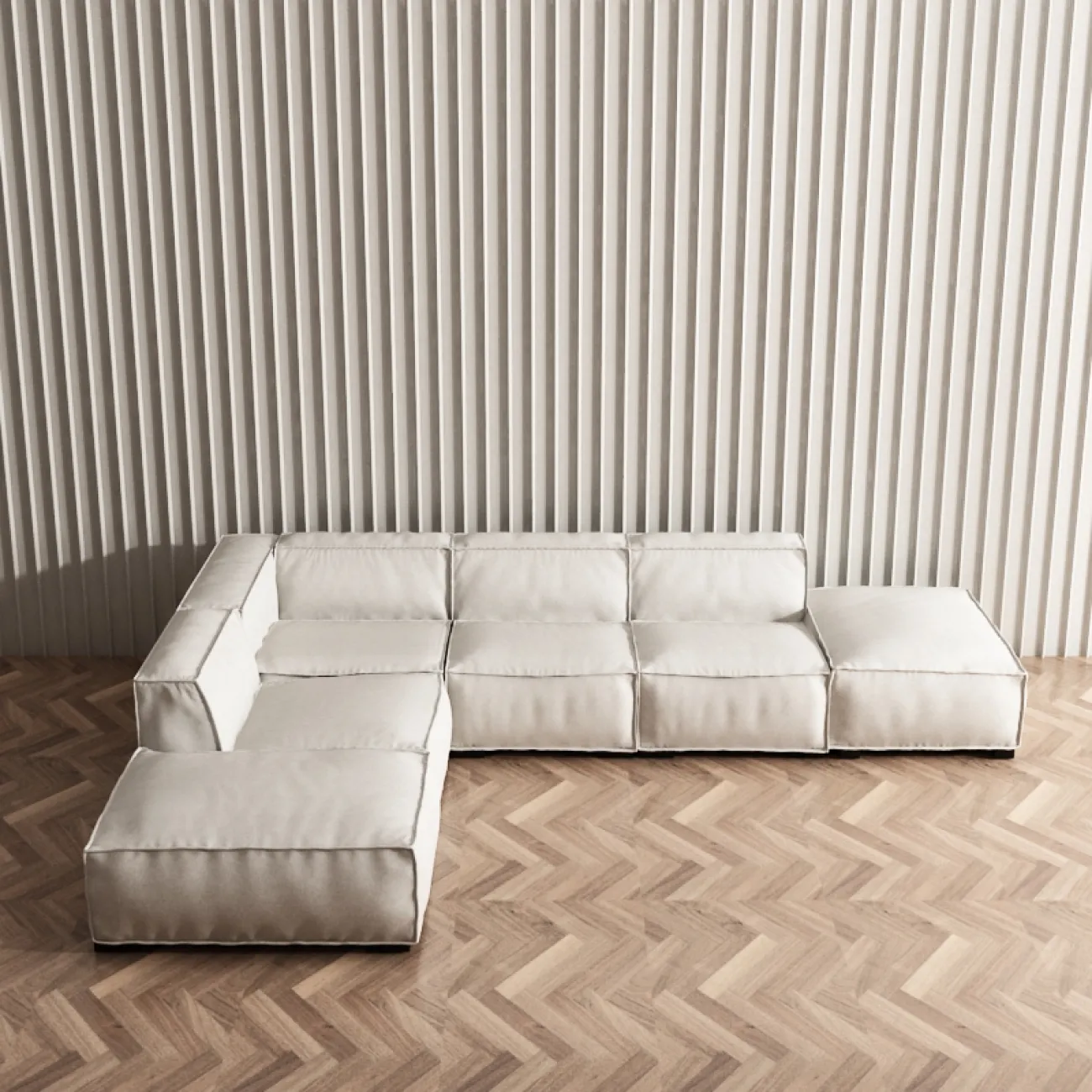 Мягкий тканевый диван для гостиной LaLume MB20978-23