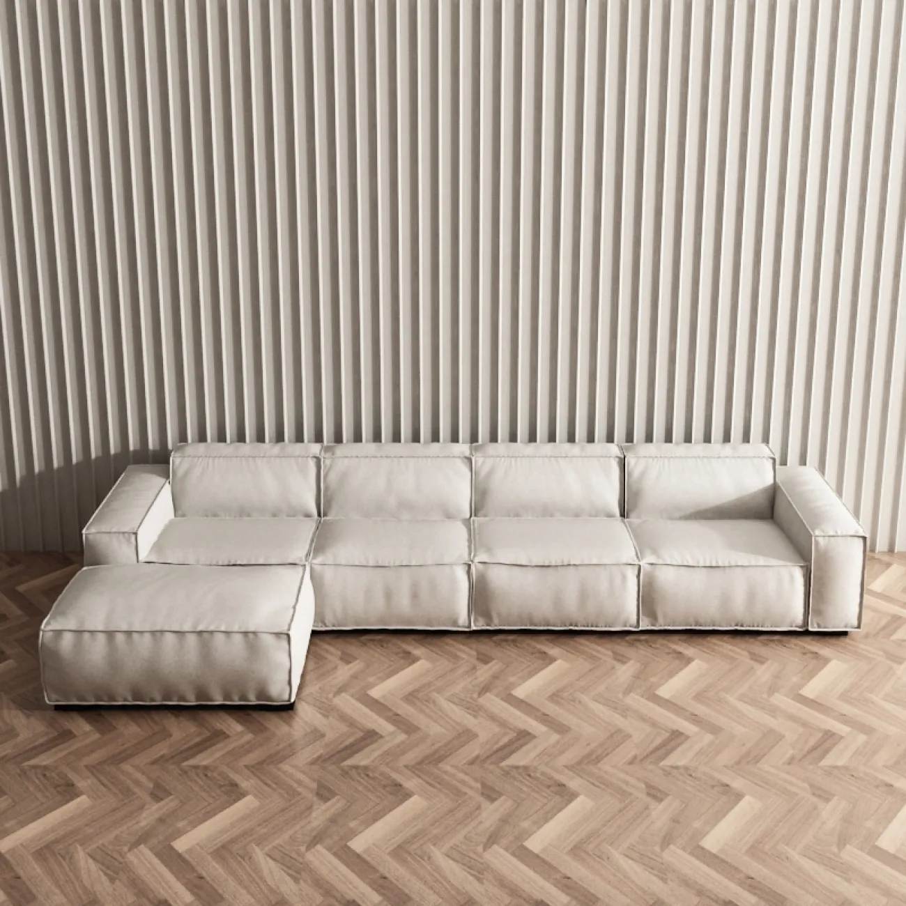 Мягкий тканевый диван для гостиной LaLume MB20978-23