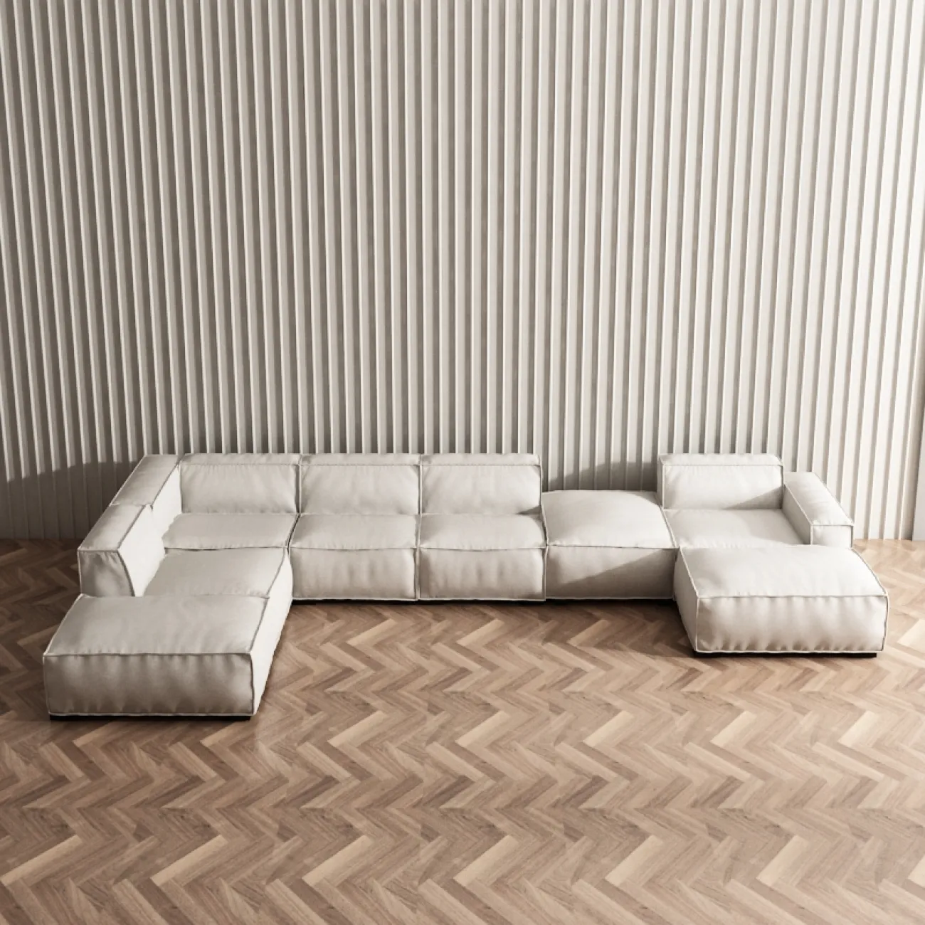 Мягкий тканевый диван для гостиной LaLume MB20978-23