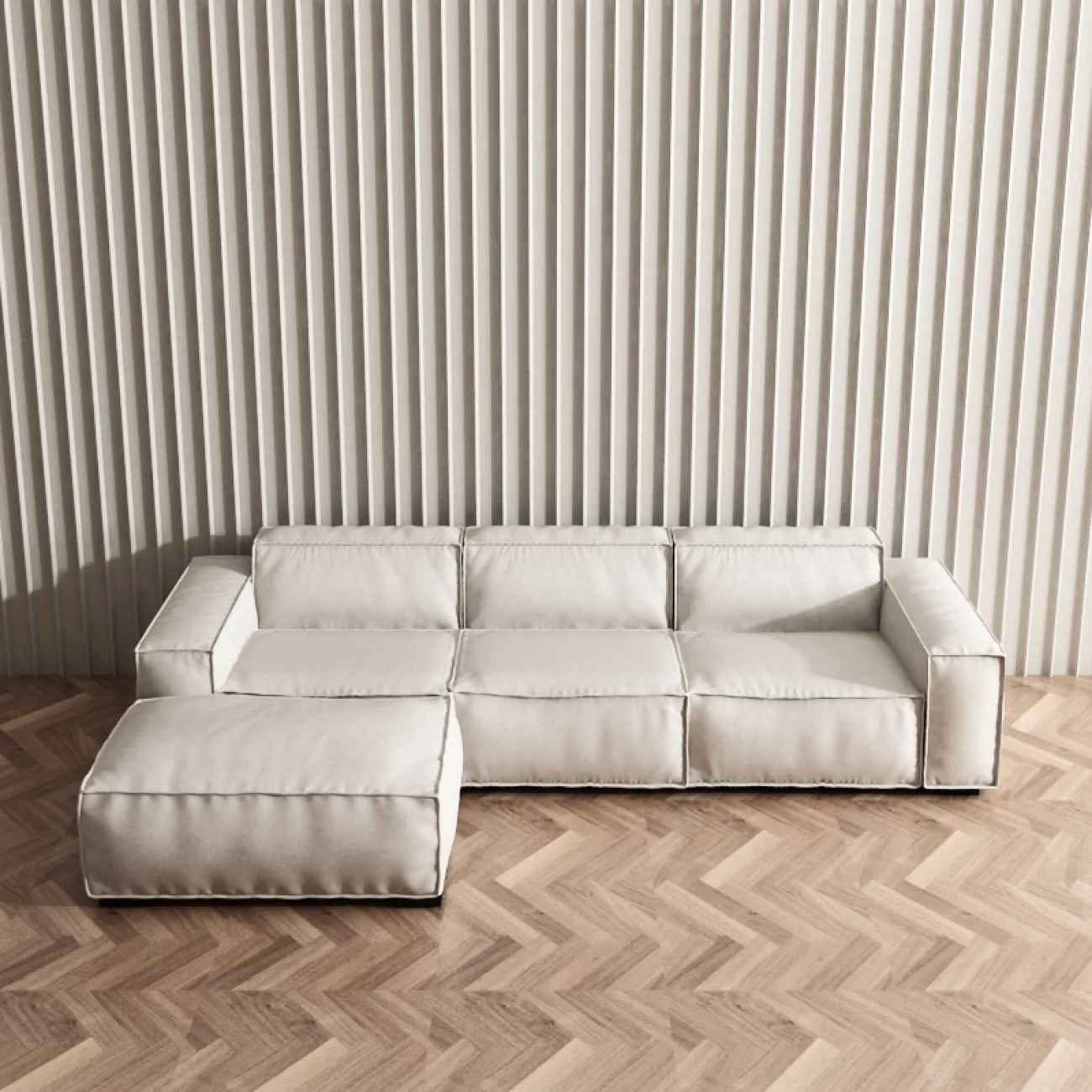 Мягкий тканевый диван для гостиной LaLume MB20978-23