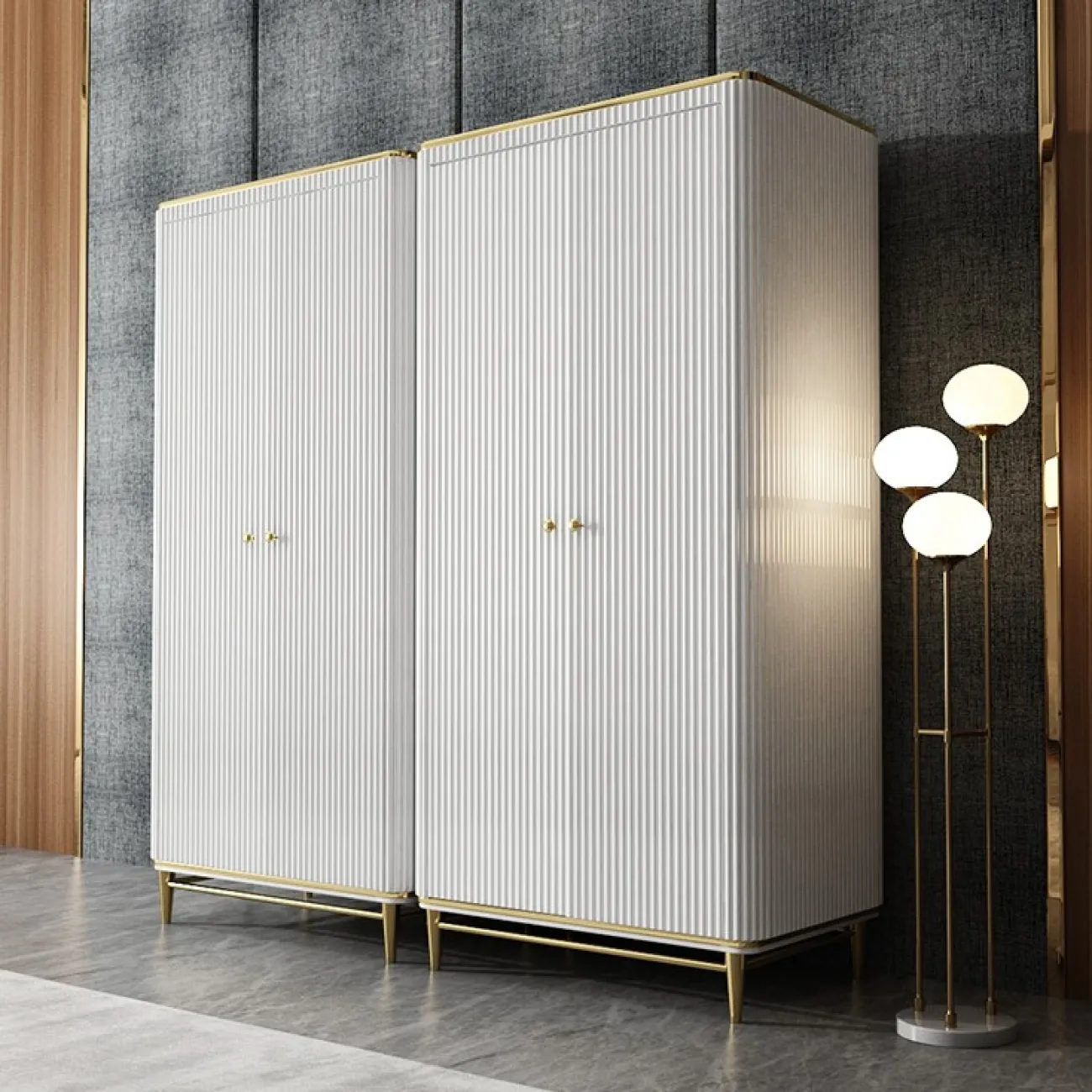 Шкаф в минималистическом стиле для спальни LaLume MB20979-23