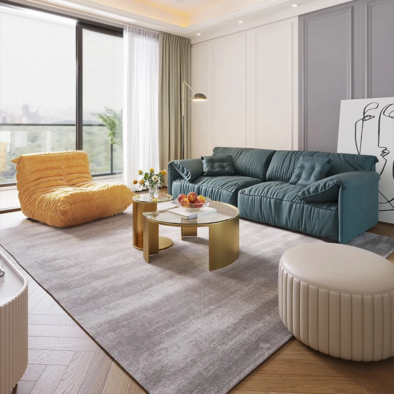 Мягкое кресло для отдыха LaLume MB20981-23