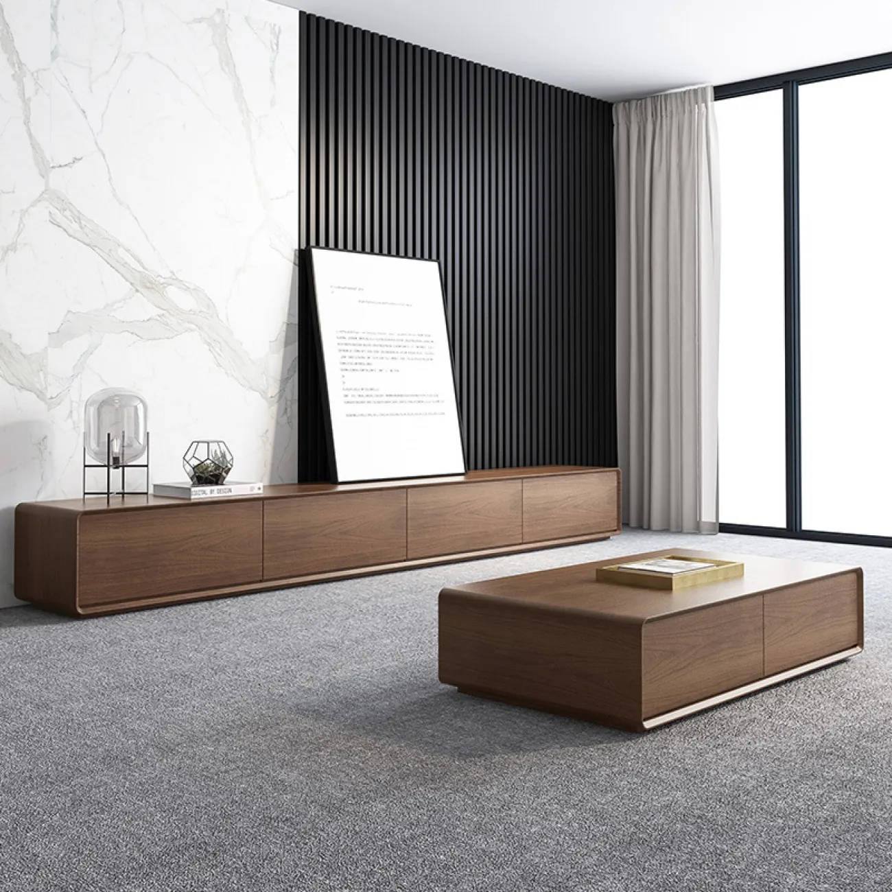 Современный минималистичный набор для гостиной LaLume MB20494-23 Современный минималистичный набор для гостиной LaLume MB20494-23