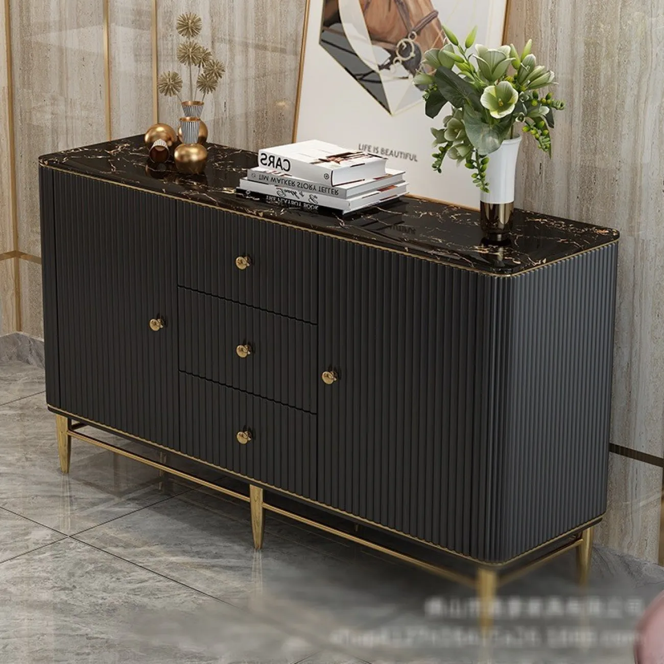 Аккуратный дизайнерский комод LaLume MB20984-23