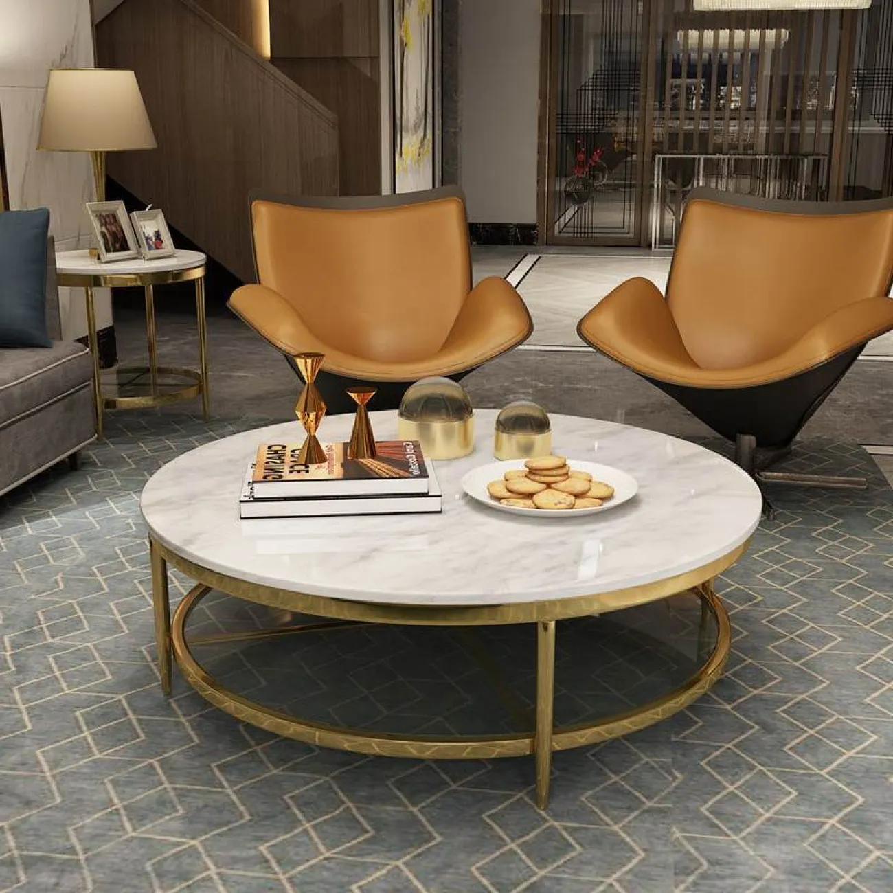 Круглый журнальный стол LaLume MB20985-23