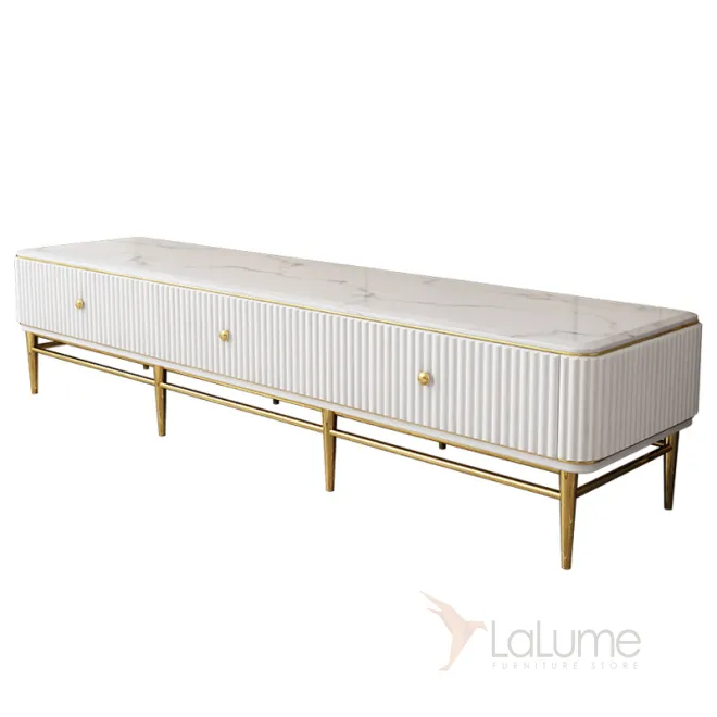 Мраморный комод под ТВ для гостиной LaLume MB20972-23
