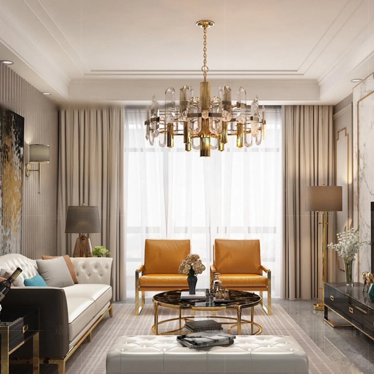 Удобное одноместное кресло для гостиной LaLume MB20987-23