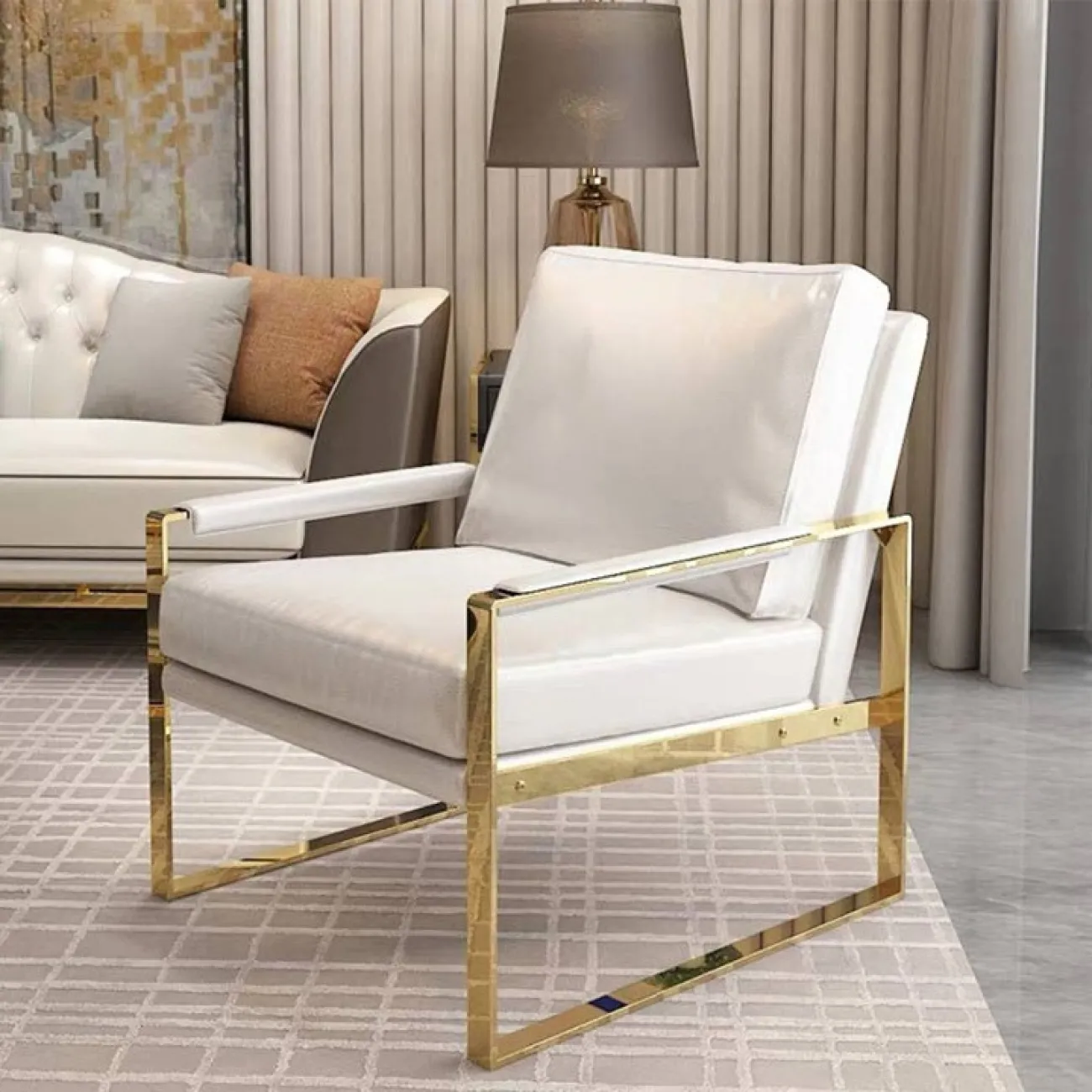 Удобное одноместное кресло для гостиной LaLume MB20987-23