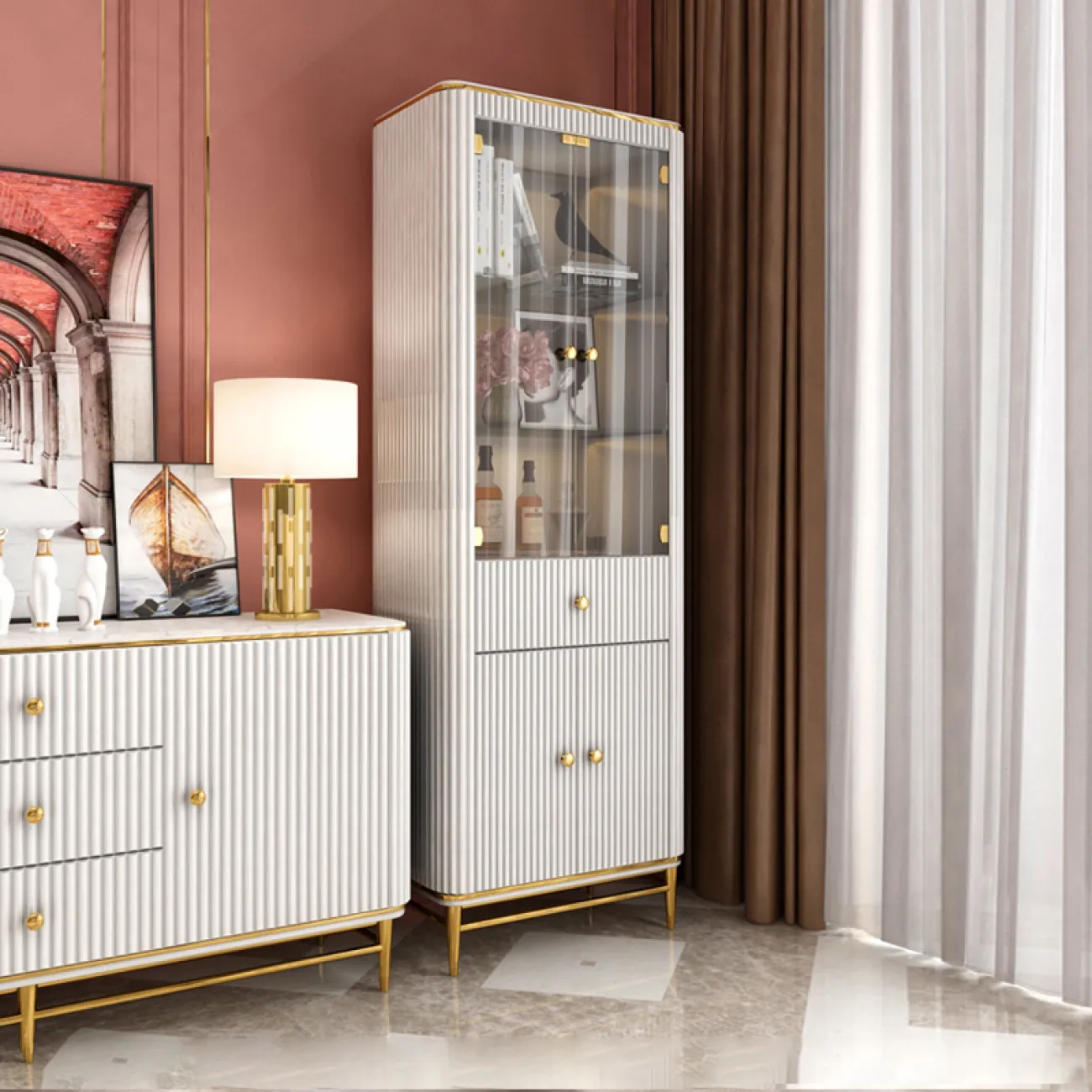 Сервант для гостиной в современном стиле LaLume MB20989-23 Сервант для гостиной в современном стиле LaLume MB20989-23