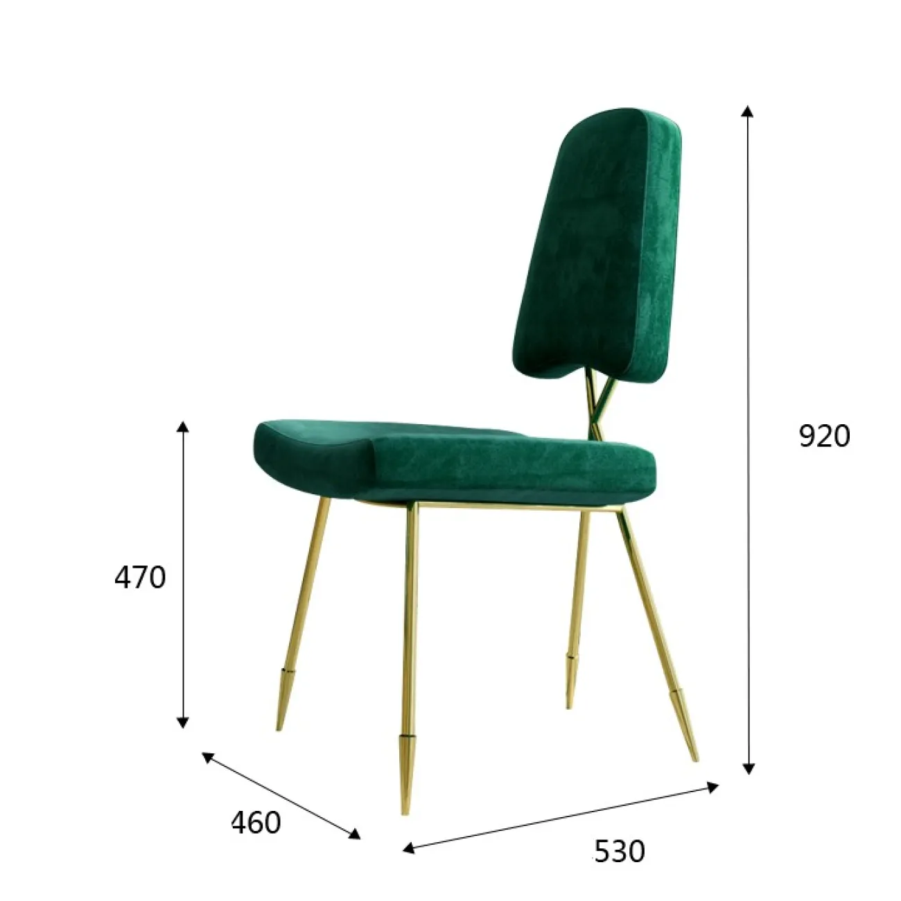 Мягкий минималистический стул LaLume MB20991-23