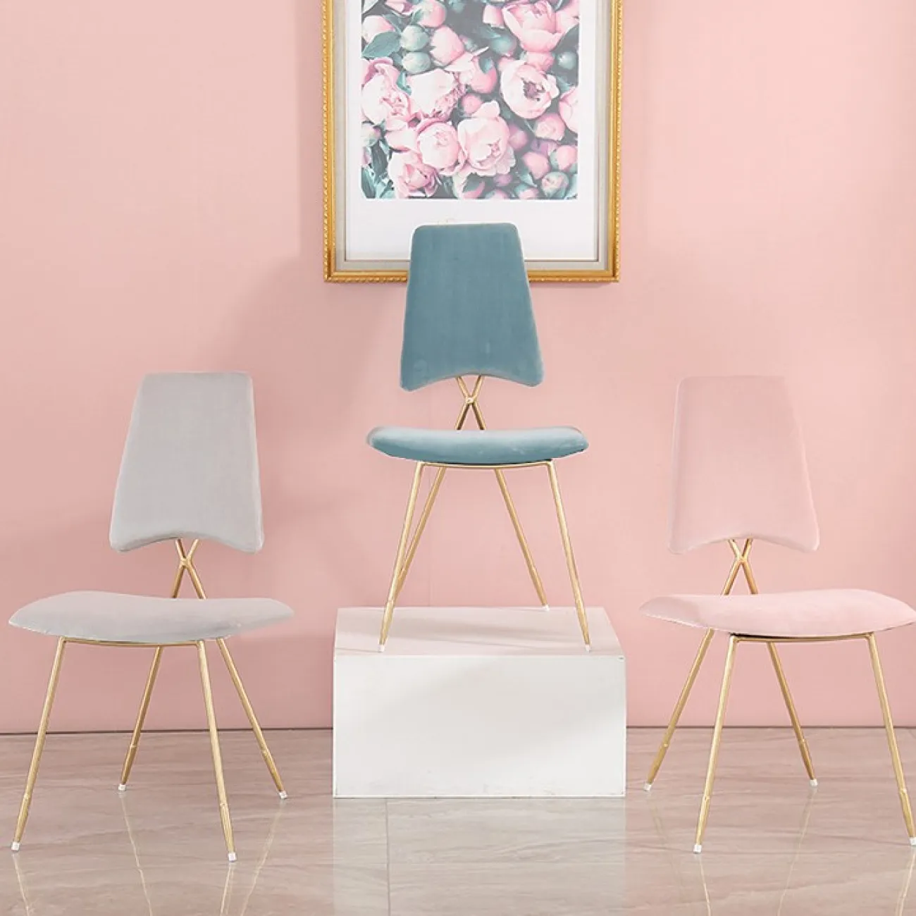 Мягкий минималистический стул LaLume MB20991-23