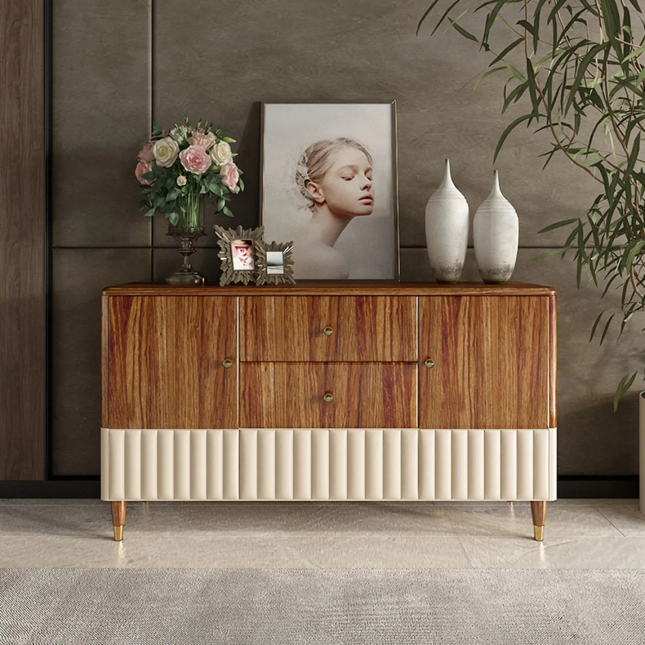 Деревянный буфет для гостиной LaLume MB20993-23