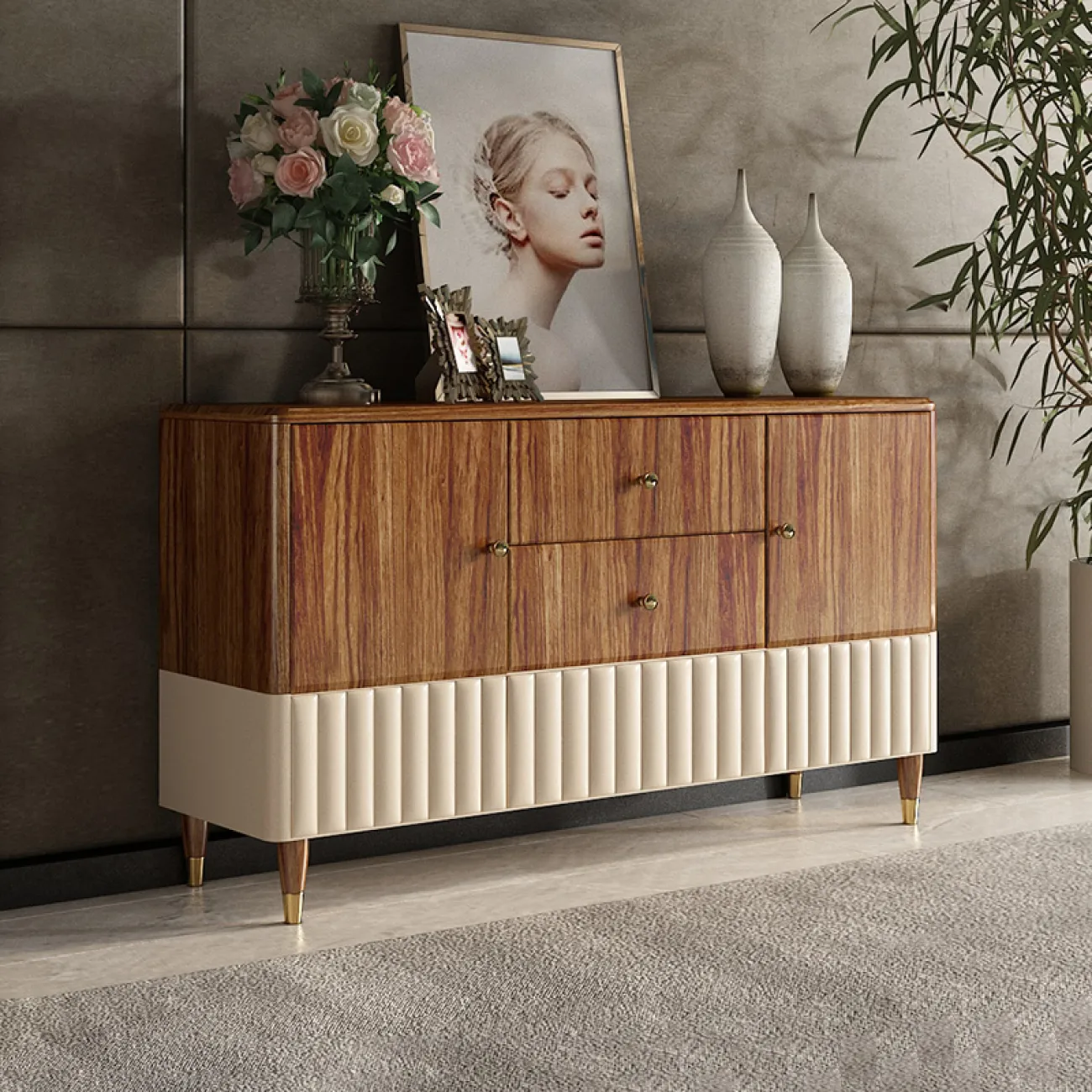 Деревянный буфет для гостиной LaLume MB20993-23