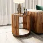 Круглая деревянная прикроватная тумба LaLume MB20994-23