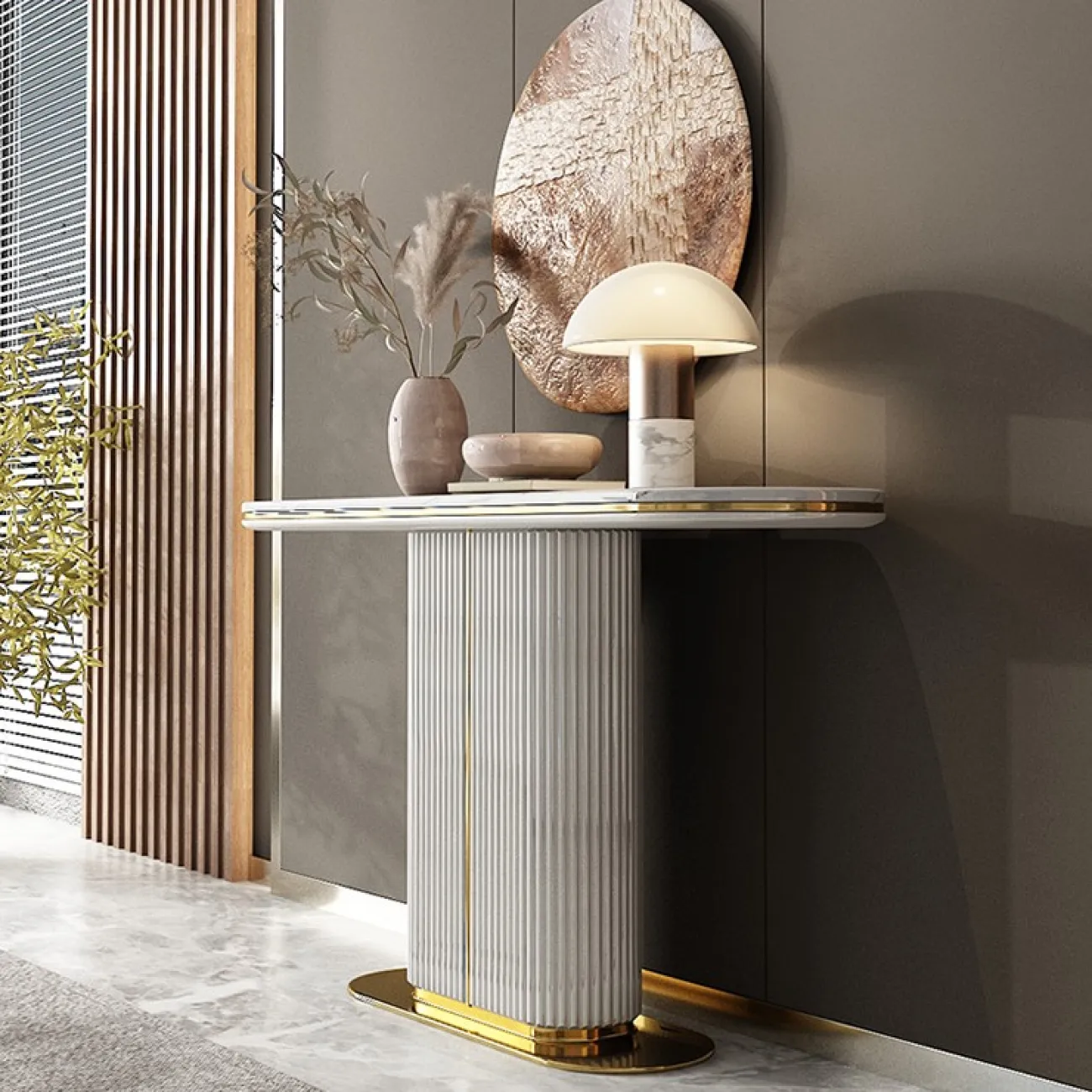 Креативный белый стол для гостиной LaLume MB20997-23