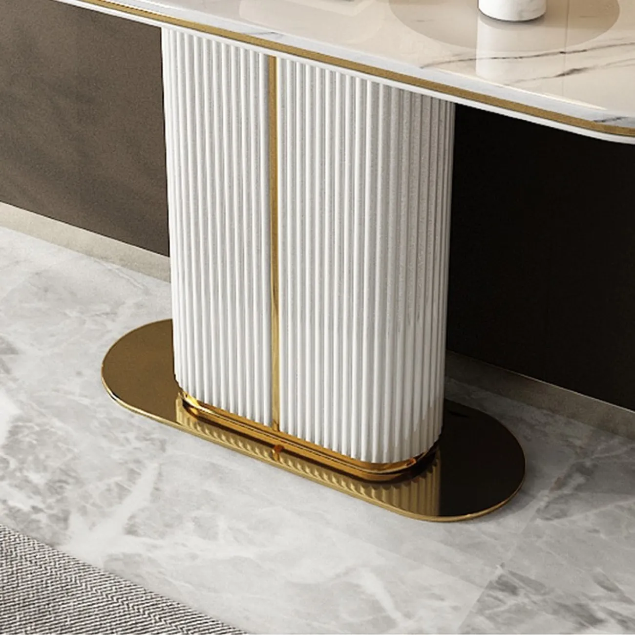 Креативный белый стол для гостиной LaLume MB20997-23