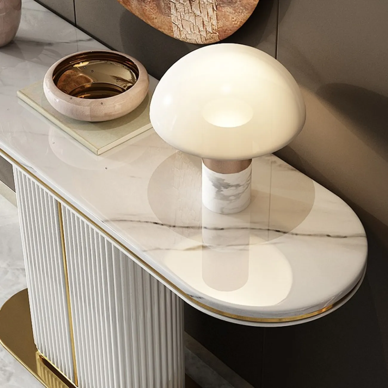 Креативный белый стол для гостиной LaLume MB20997-23