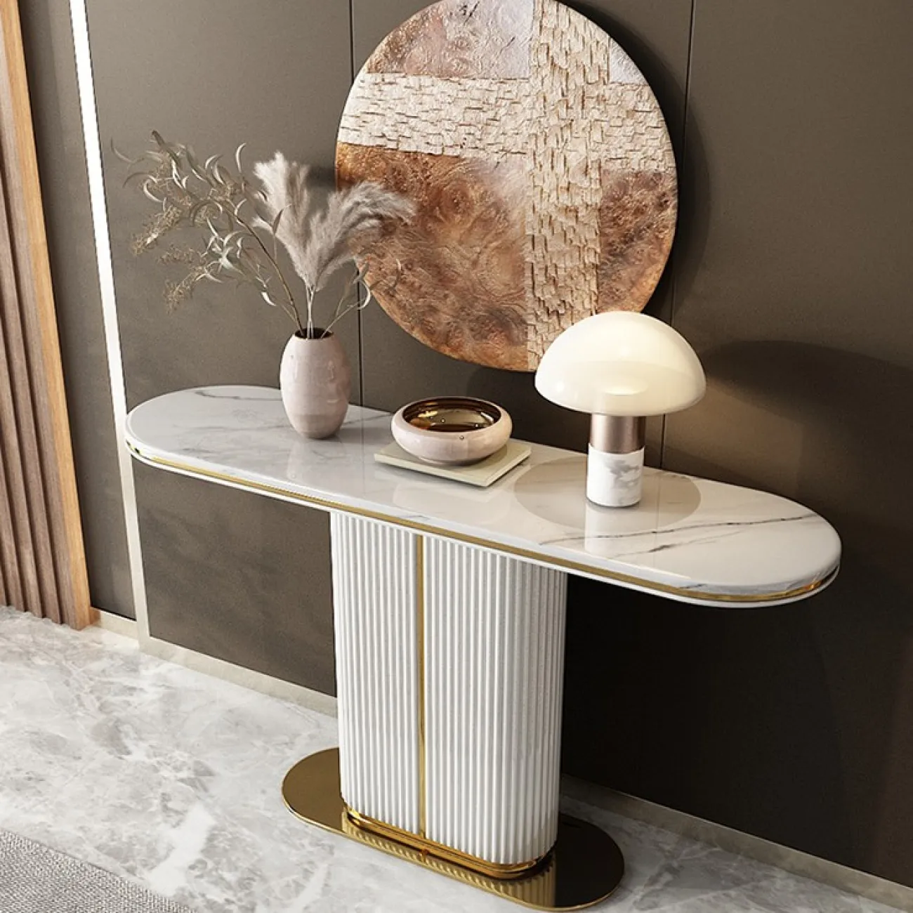 Креативный белый стол для гостиной LaLume MB20997-23