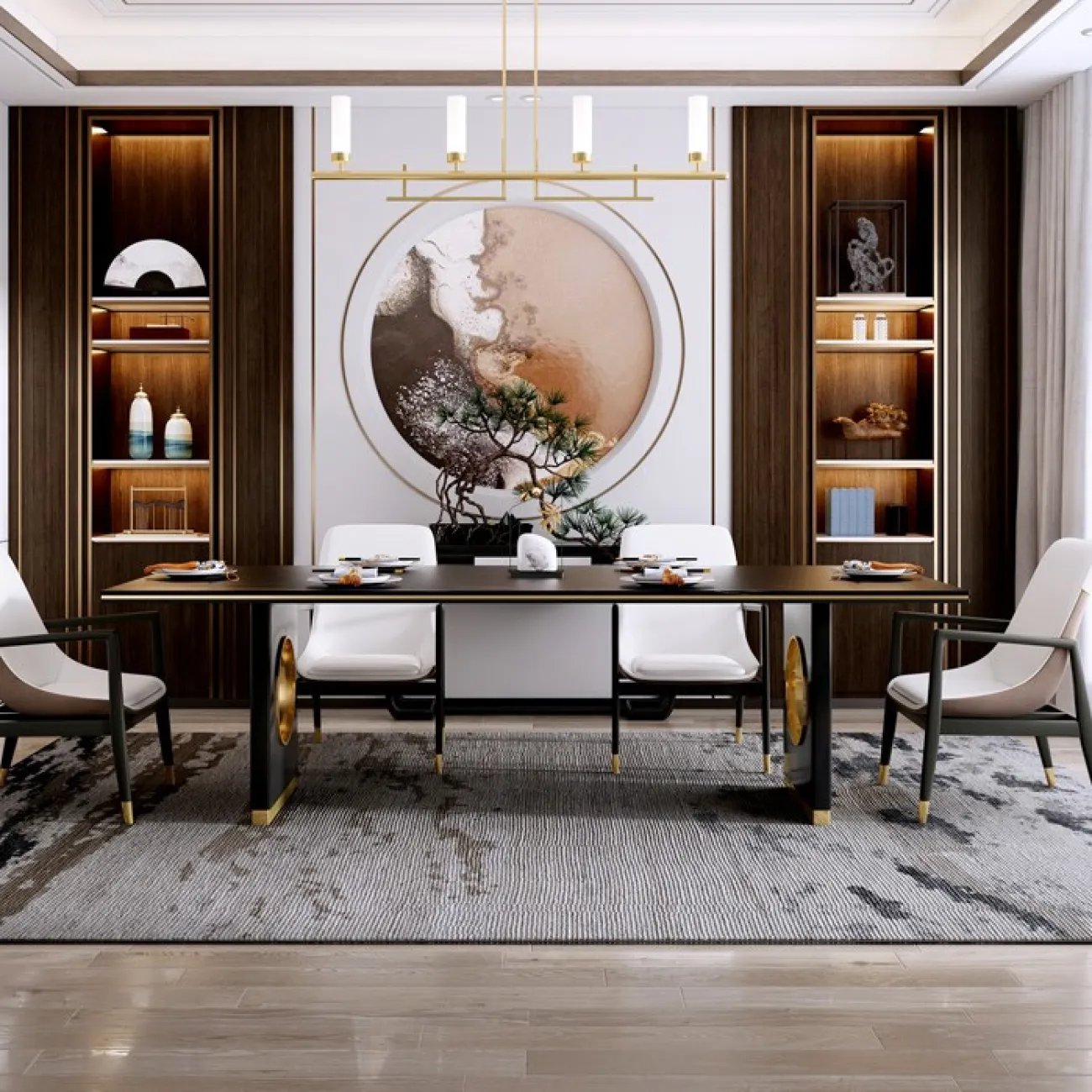 Большой обеденный стол для гостиной LaLume MB21002-23