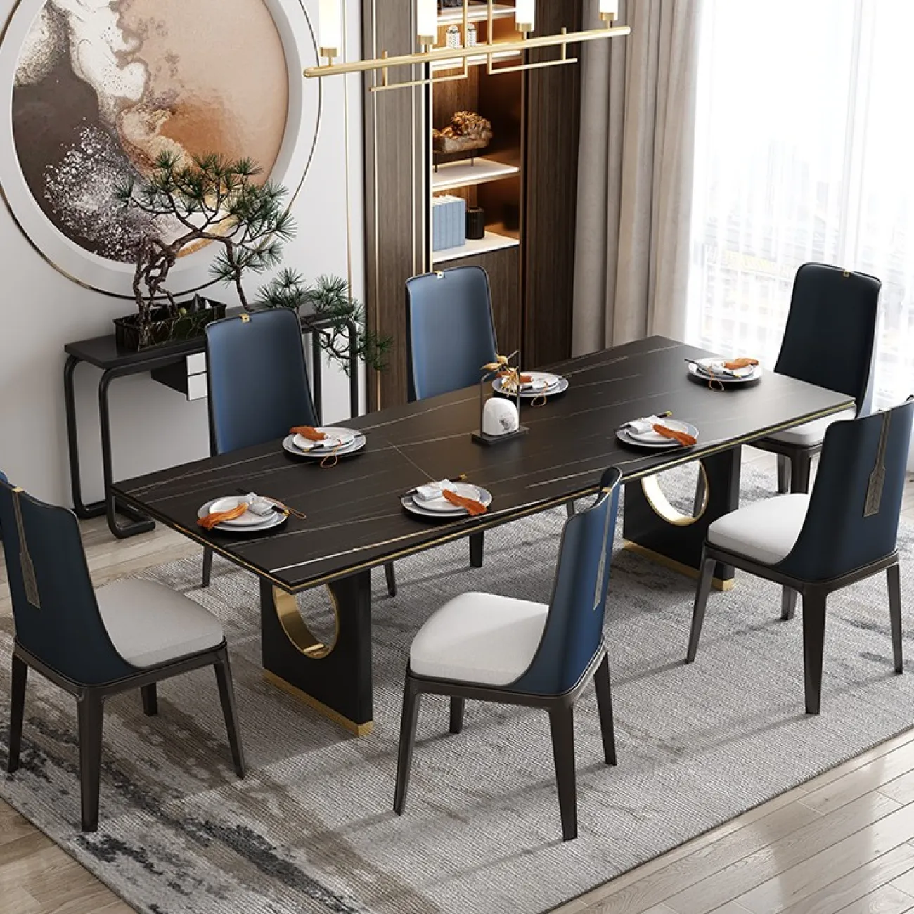 Большой обеденный стол для гостиной LaLume MB21002-23