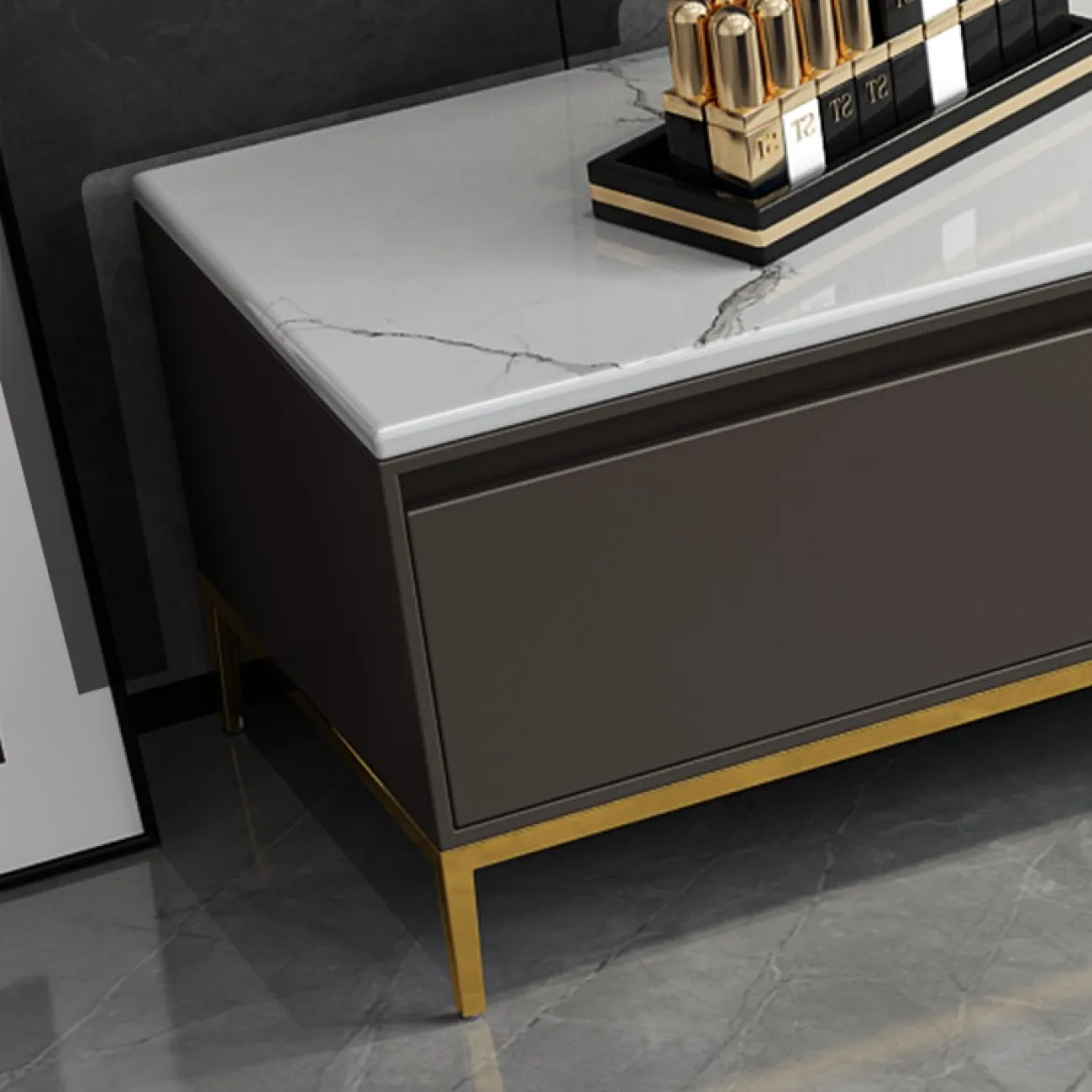 Современный комод под ТВ для гостиной LaLume MB21003-23