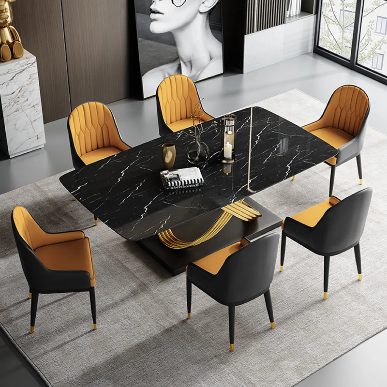 Дизайнерский обеденный стол LaLume MB21005-23