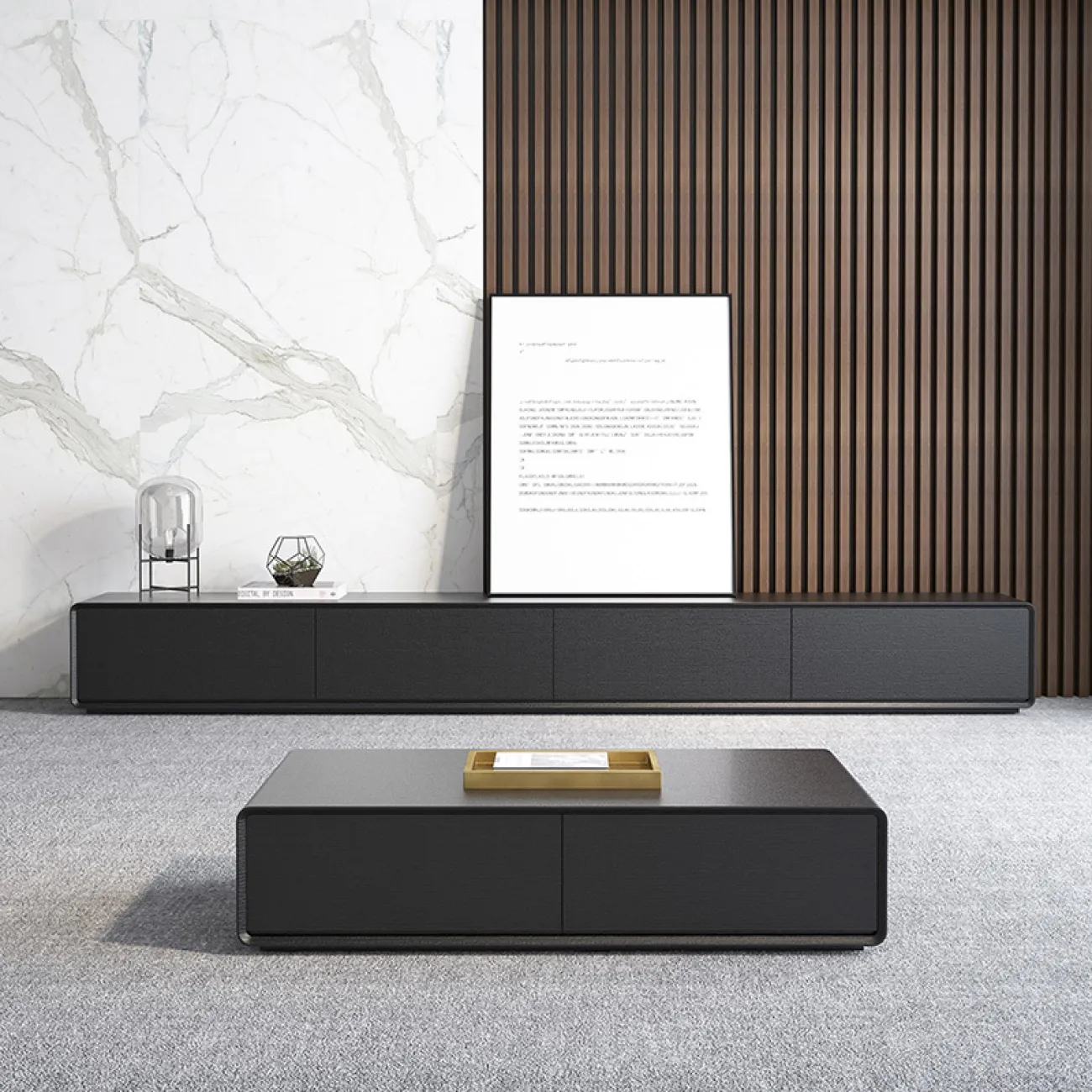 Современный минималистичный набор для гостиной LaLume MB20494-23 Современный минималистичный набор для гостиной LaLume MB20494-23