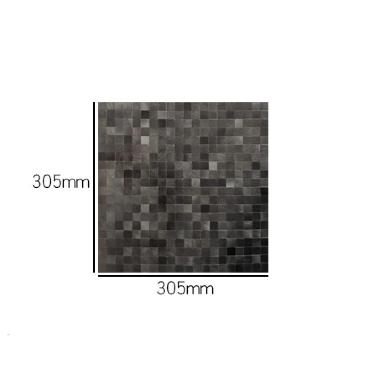 Современная металлическая 3д плитка на самоклеящаяся основе LaLume MB20801-23