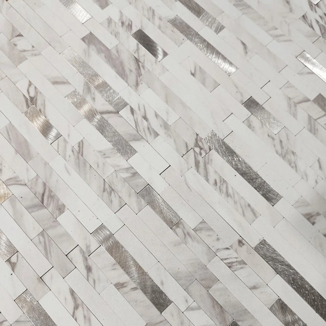 Современная металлическая 3д плитка на самоклеящаяся основе LaLume MB20802-23