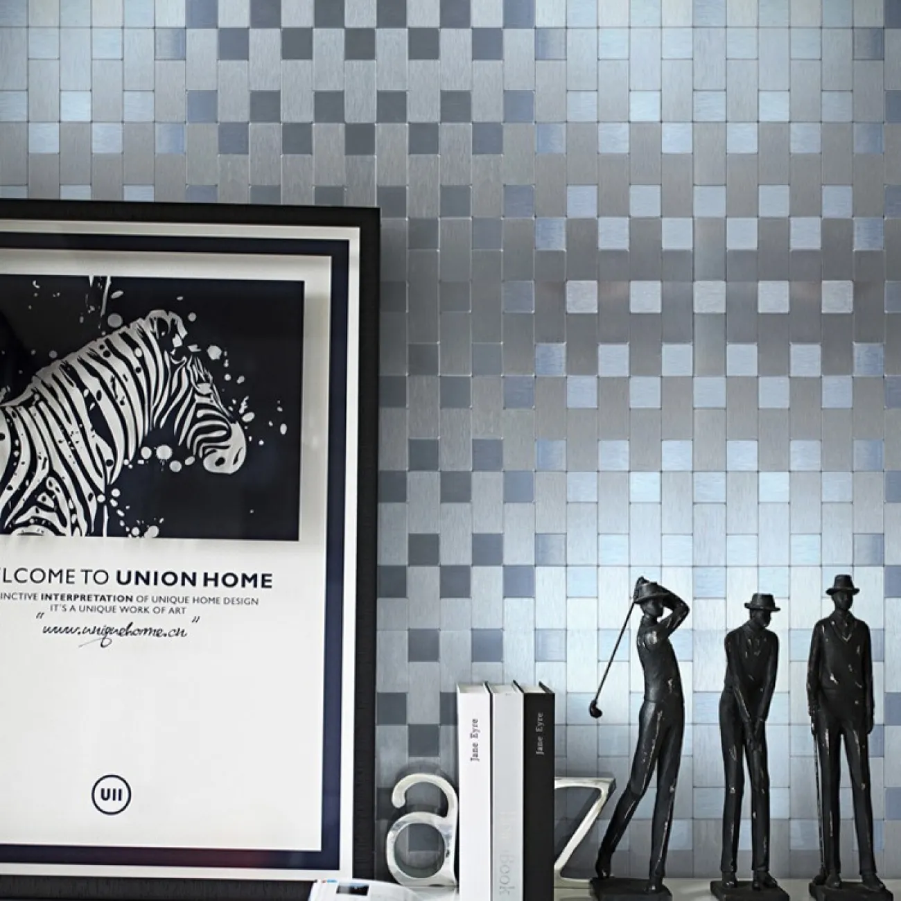 Металлическая 3д плитка на самоклеящаяся основе LaLume MB20804-23 Металлическая 3д плитка на самоклеящаяся основе LaLume MB20804-23