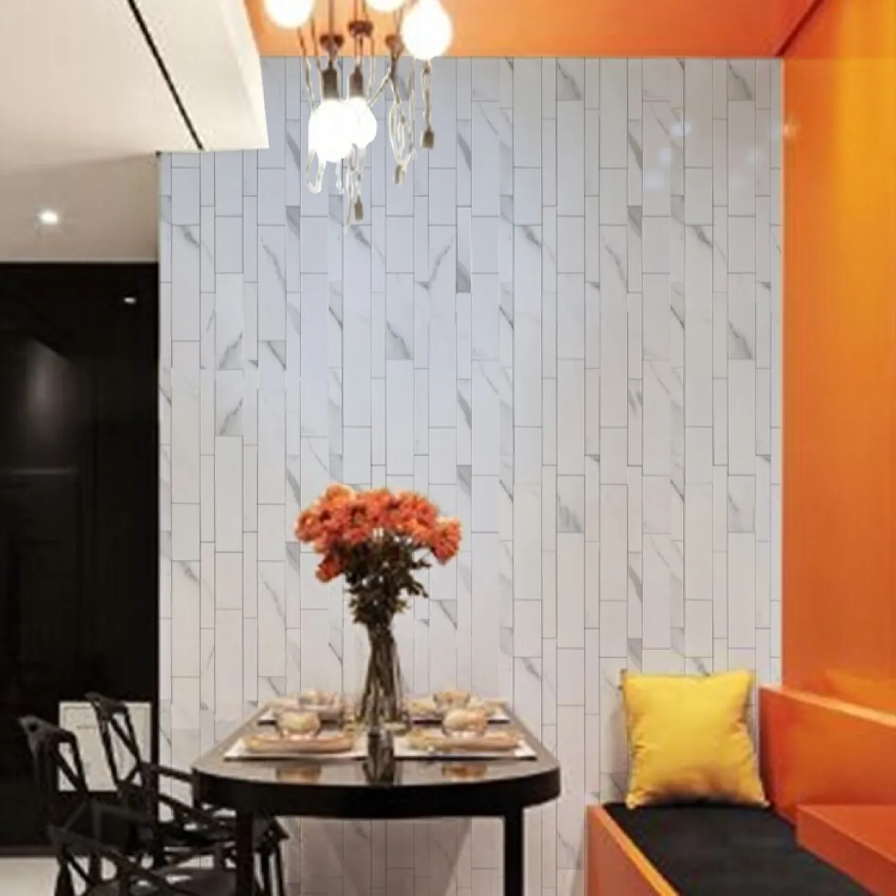 Минималистическая 3д плитка на самоклеящаяся основе LaLume MB20807-23 Минималистическая 3д плитка на самоклеящаяся основе LaLume MB20807-23