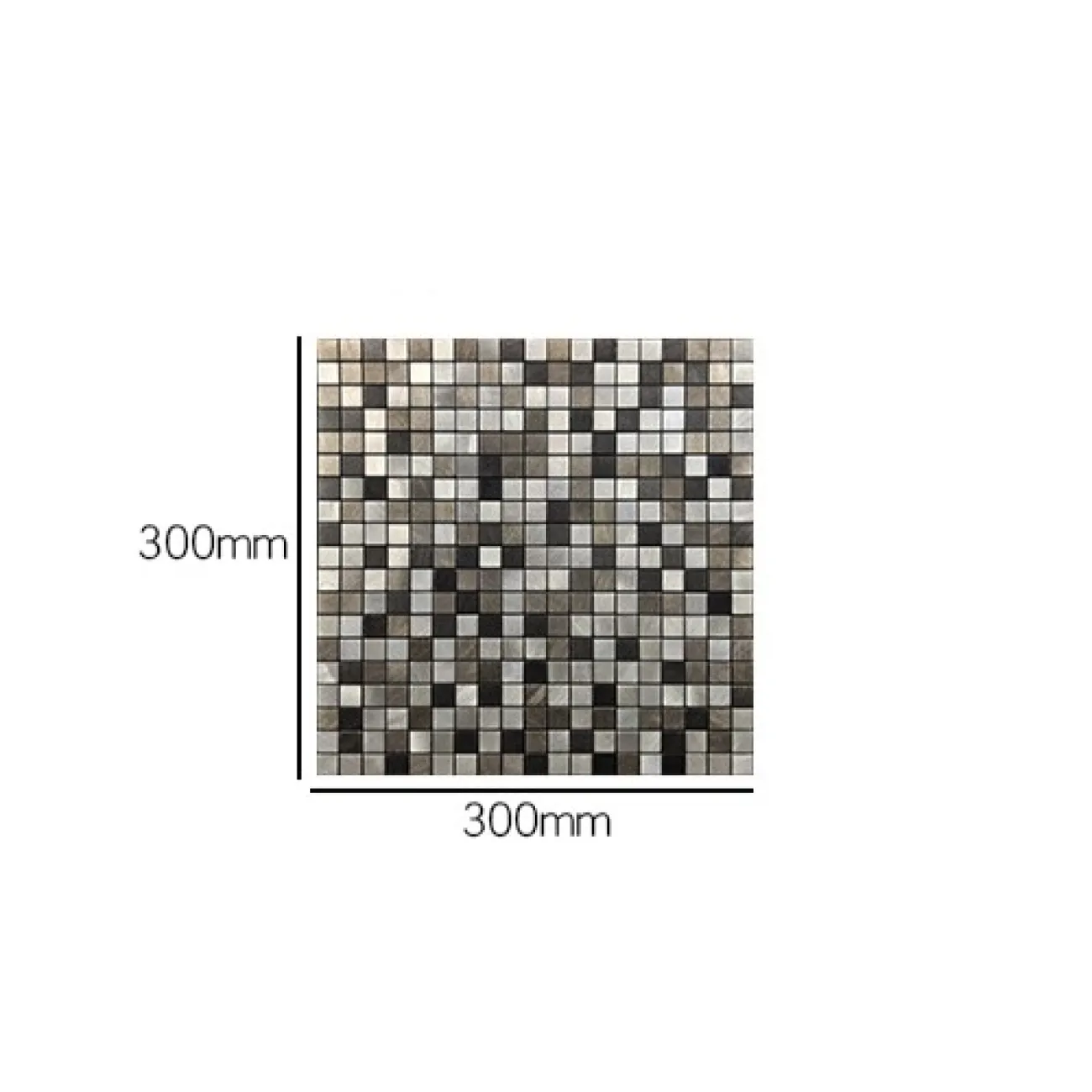 Минималистическая металлическая 3д плитка на самоклеящаяся основе LaLume MB20808-23 Минималистическая металлическая 3д плитка на самоклеящаяся основе LaLume MB20808-23