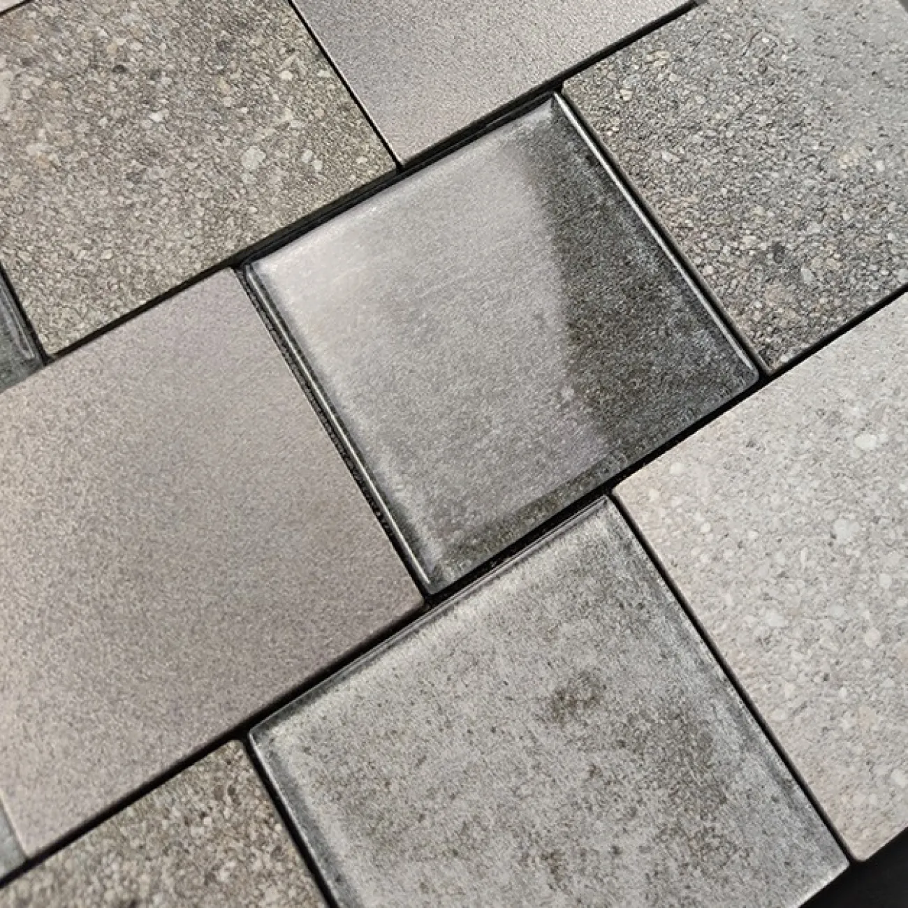 Современная металлическая 3д плитка на самоклеящаяся основе LaLume MB20810-23