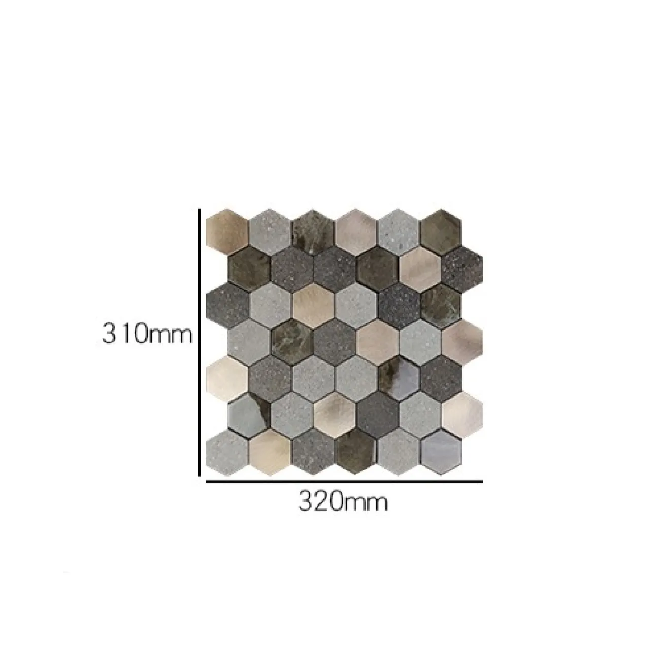 Креативная металлическая 3д плитка на самоклеящаяся основе LaLume MB20811-23 Креативная металлическая 3д плитка на самоклеящаяся основе LaLume MB20811-23
