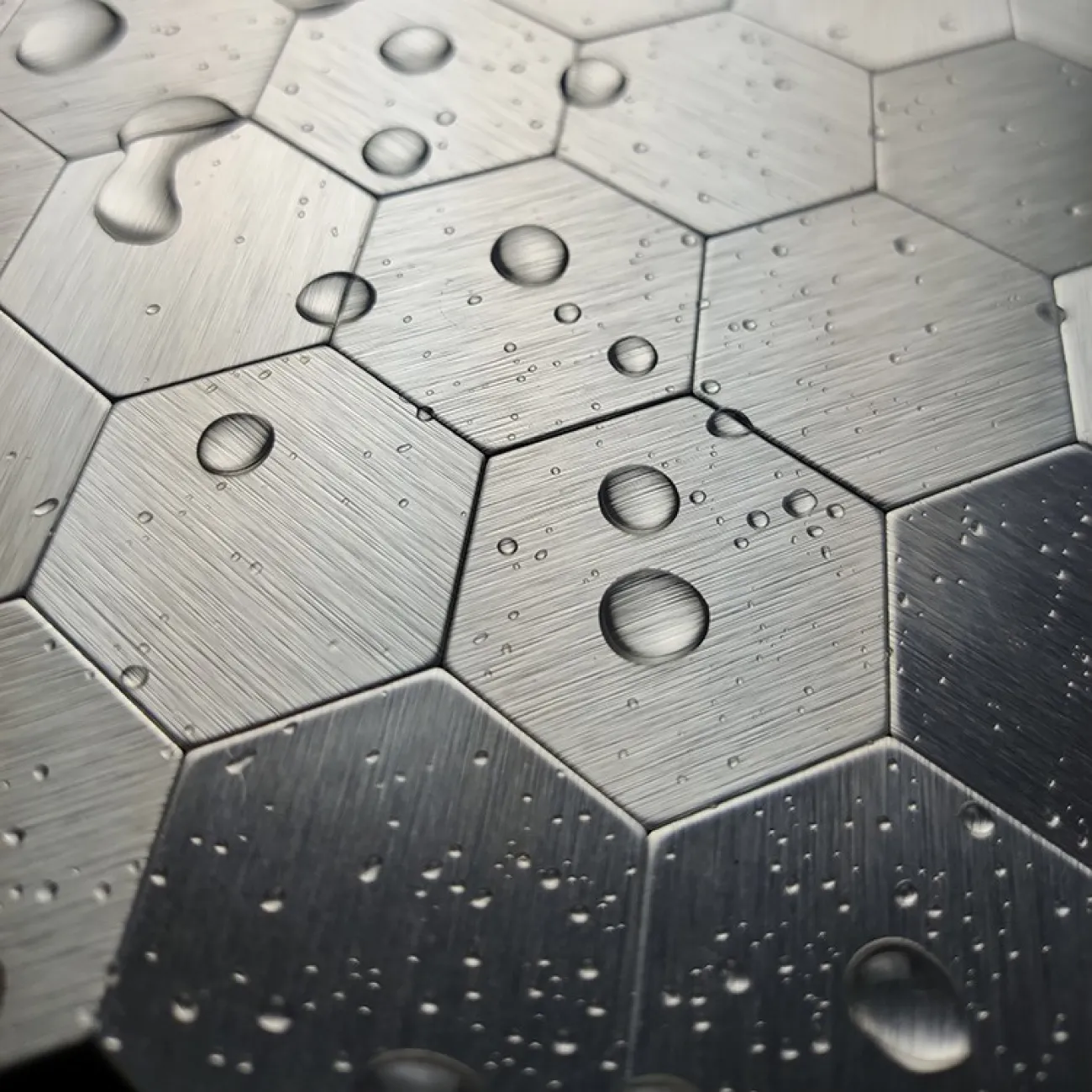 Креативная металлическая 3д плитка на самоклеящаяся основе LaLume MB20813-23