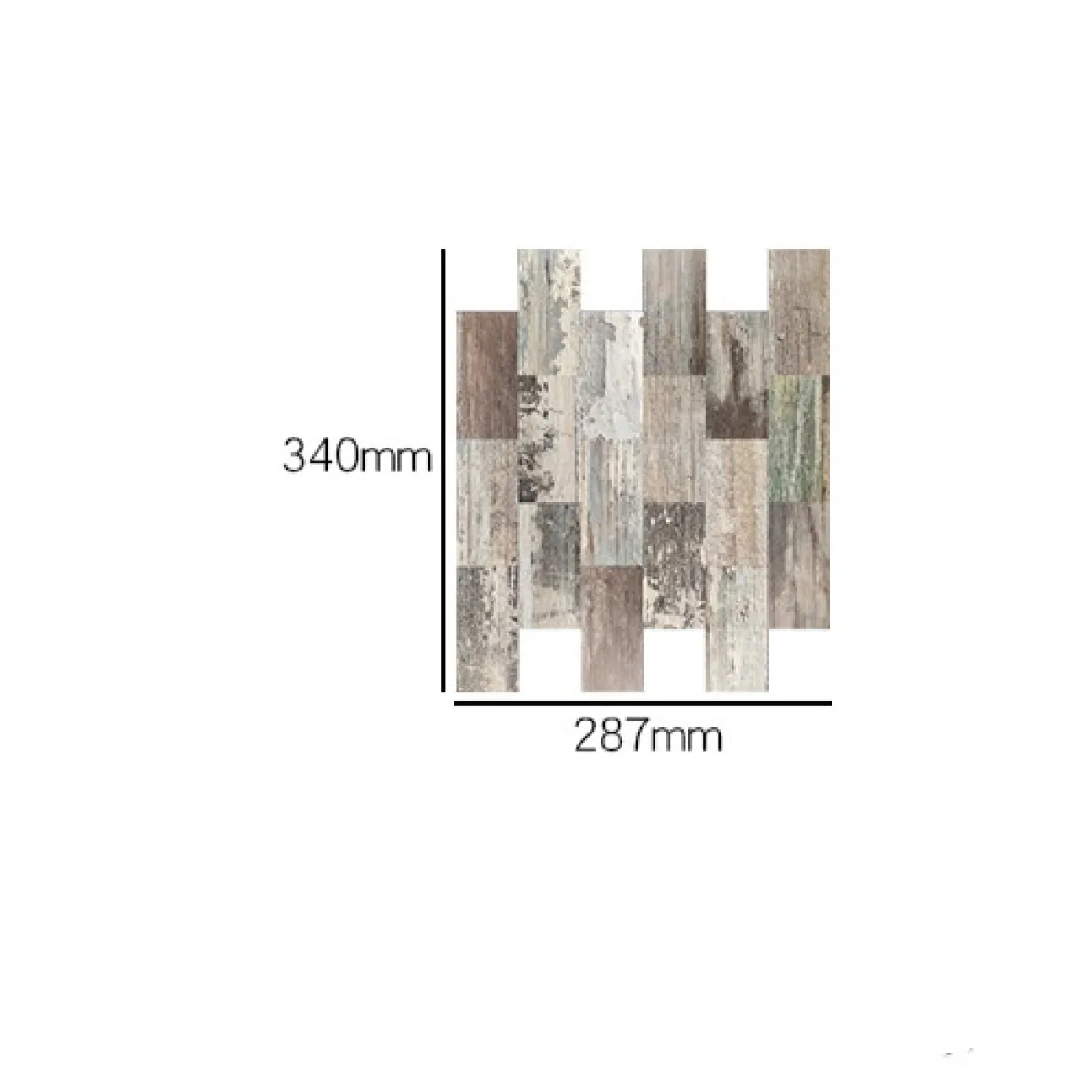 Креативная 3д плитка на самоклеящаяся основе с имитацией древесины LaLume MB20815-23