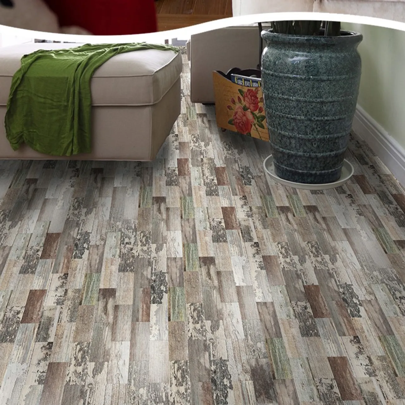 Креативная 3д плитка на самоклеящаяся основе с имитацией древесины LaLume MB20815-23