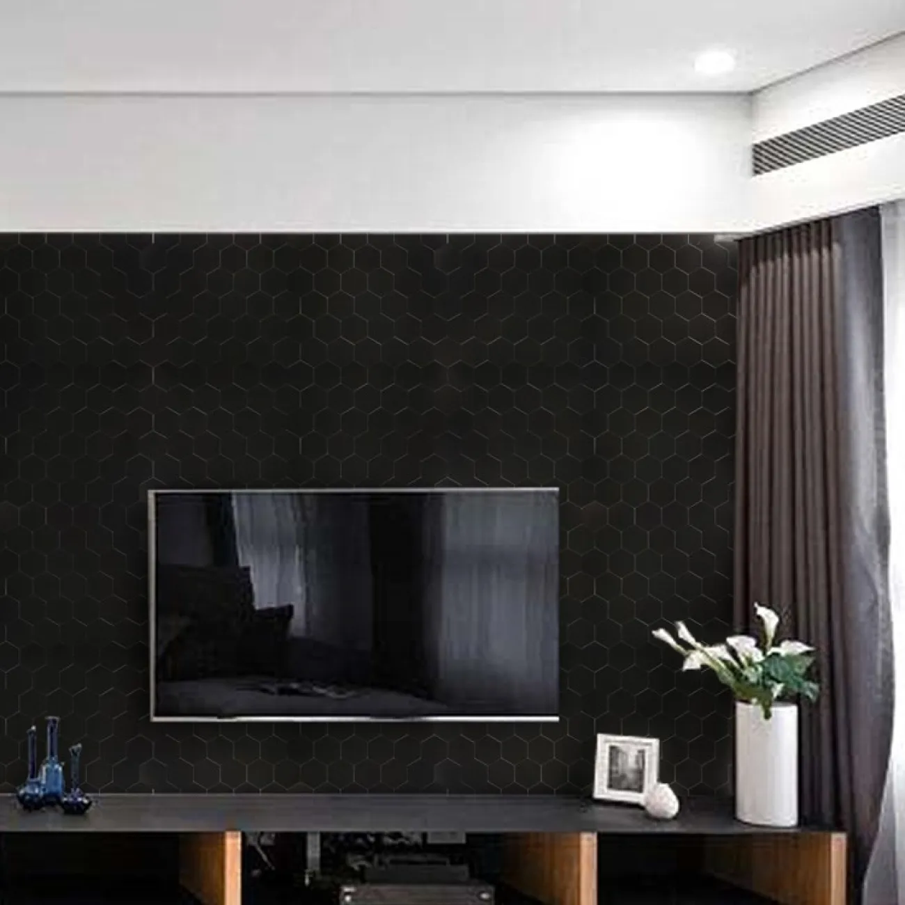 Шестиугольная 3д плитка в виде мозайки в скандинавском стиле на самоклеящаяся основе LaLume MB20819-23 Шестиугольная 3д плитка в виде мозайки в скандинавском стиле на самоклеящаяся основе LaLume MB20819-23