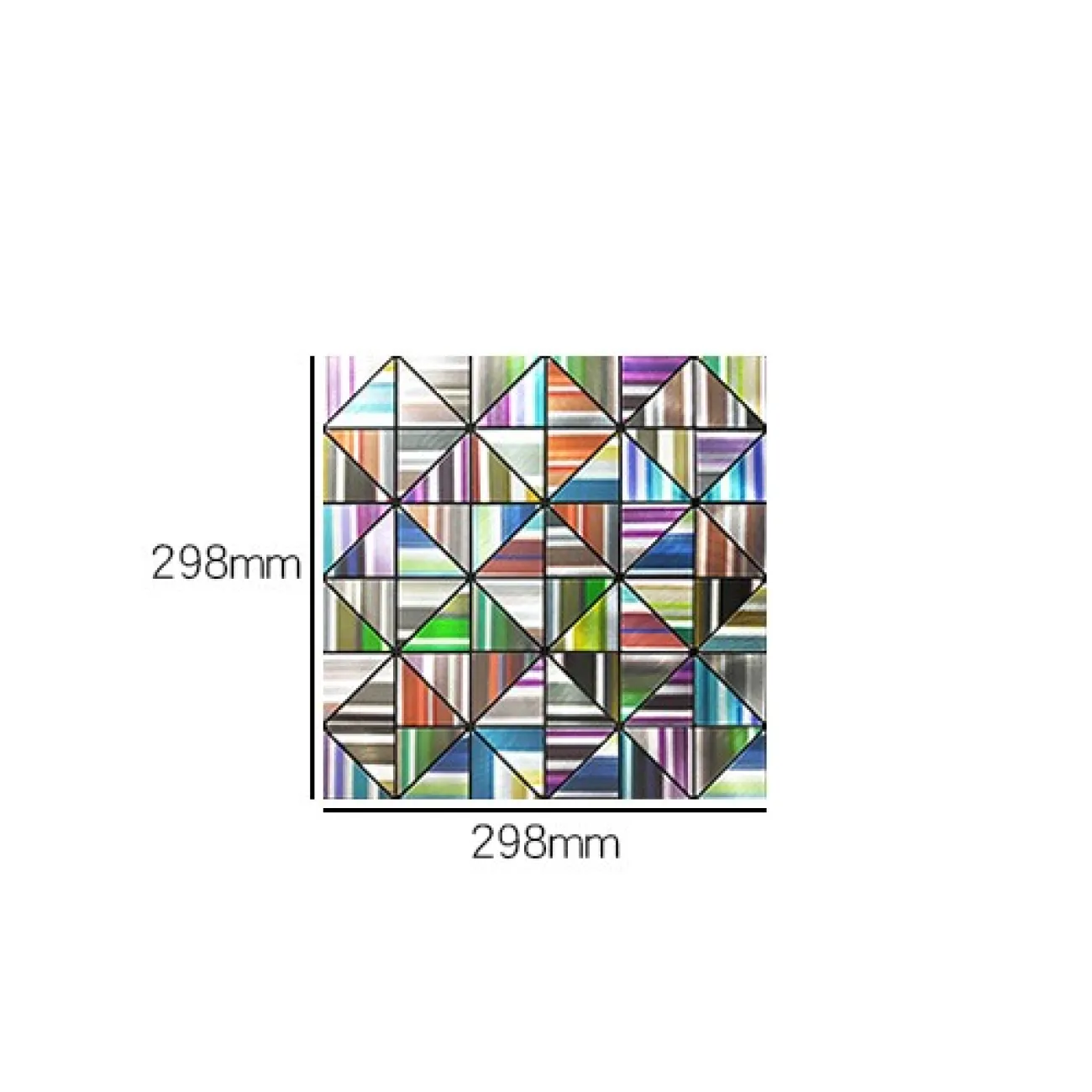 Яркая металлическая 3д плитка на самоклеящаяся основе LaLume MB20825-23