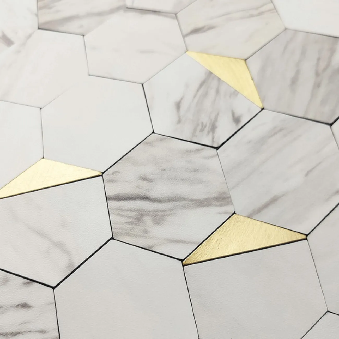 Шестиугольная 3д плитка в виде мозайки на самоклеющейся основе LaLume MB20829-23 Шестиугольная 3д плитка в виде мозайки на самоклеющейся основе LaLume MB20829-23